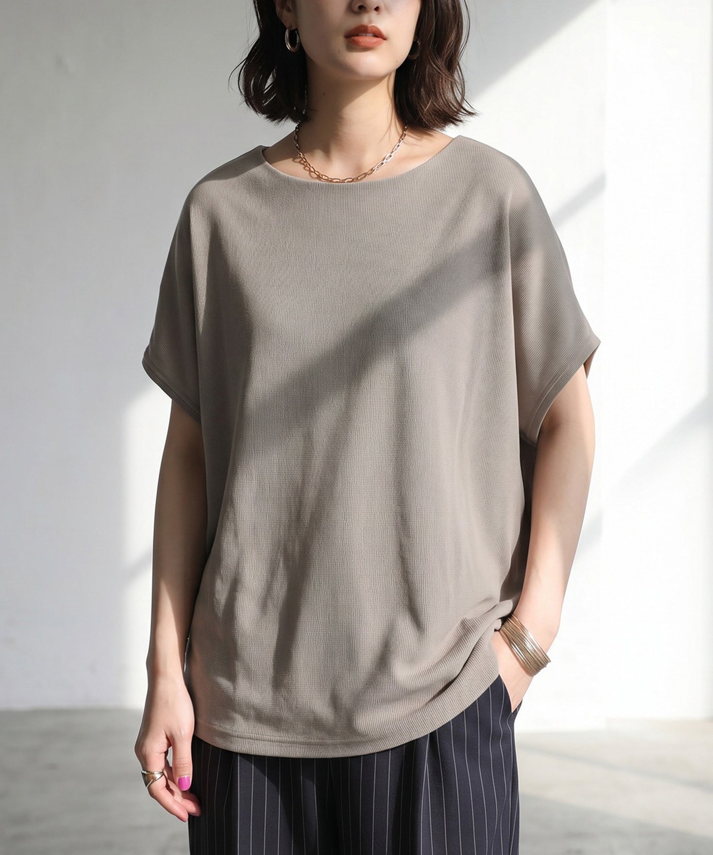 Cotton Blend Pullover Top Ladies