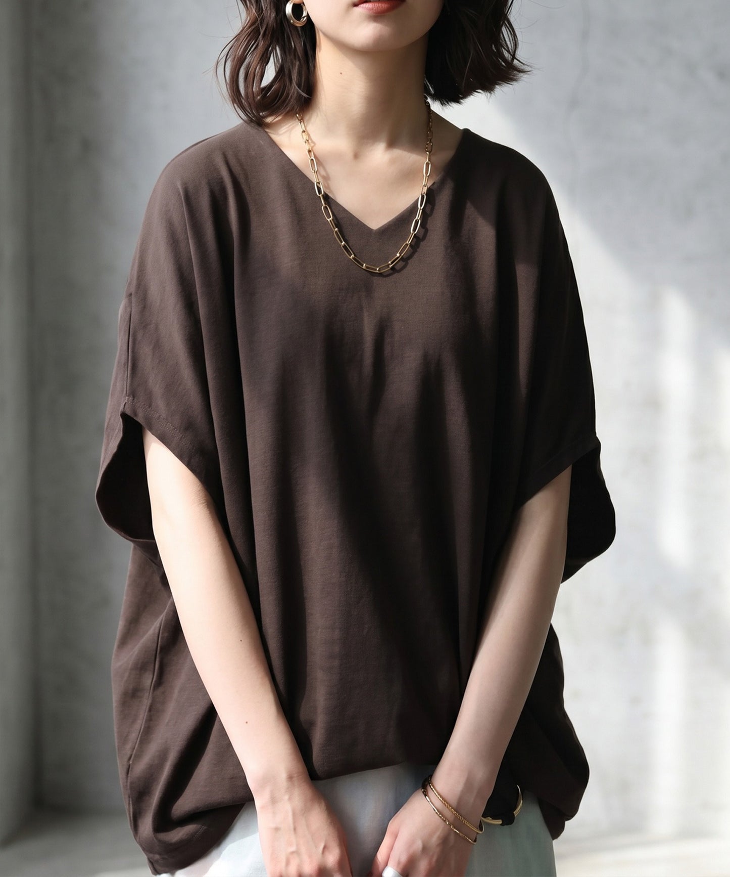 Cotton Blend Pullover Top Ladies