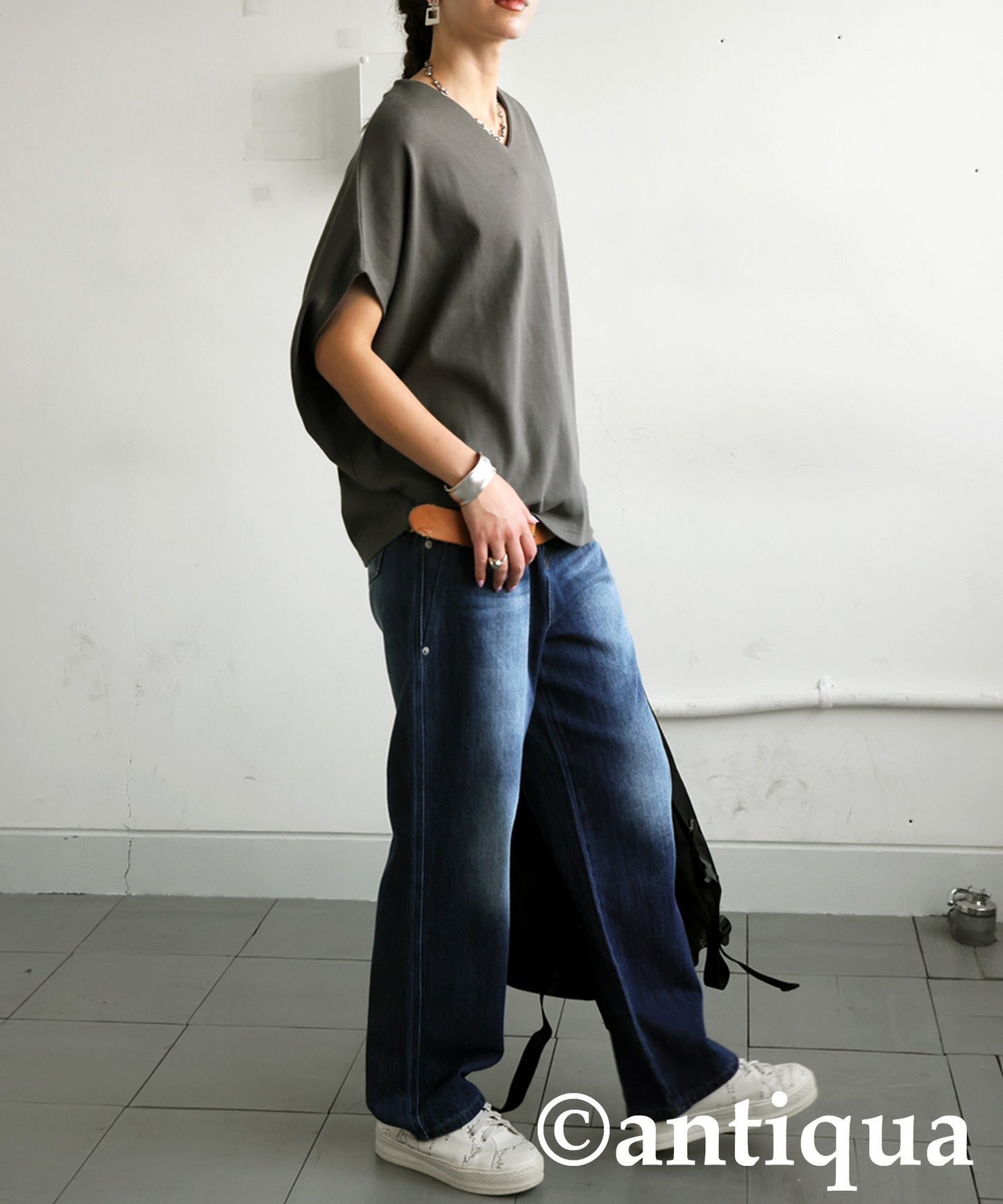 Cotton Blend Pullover Top Ladies