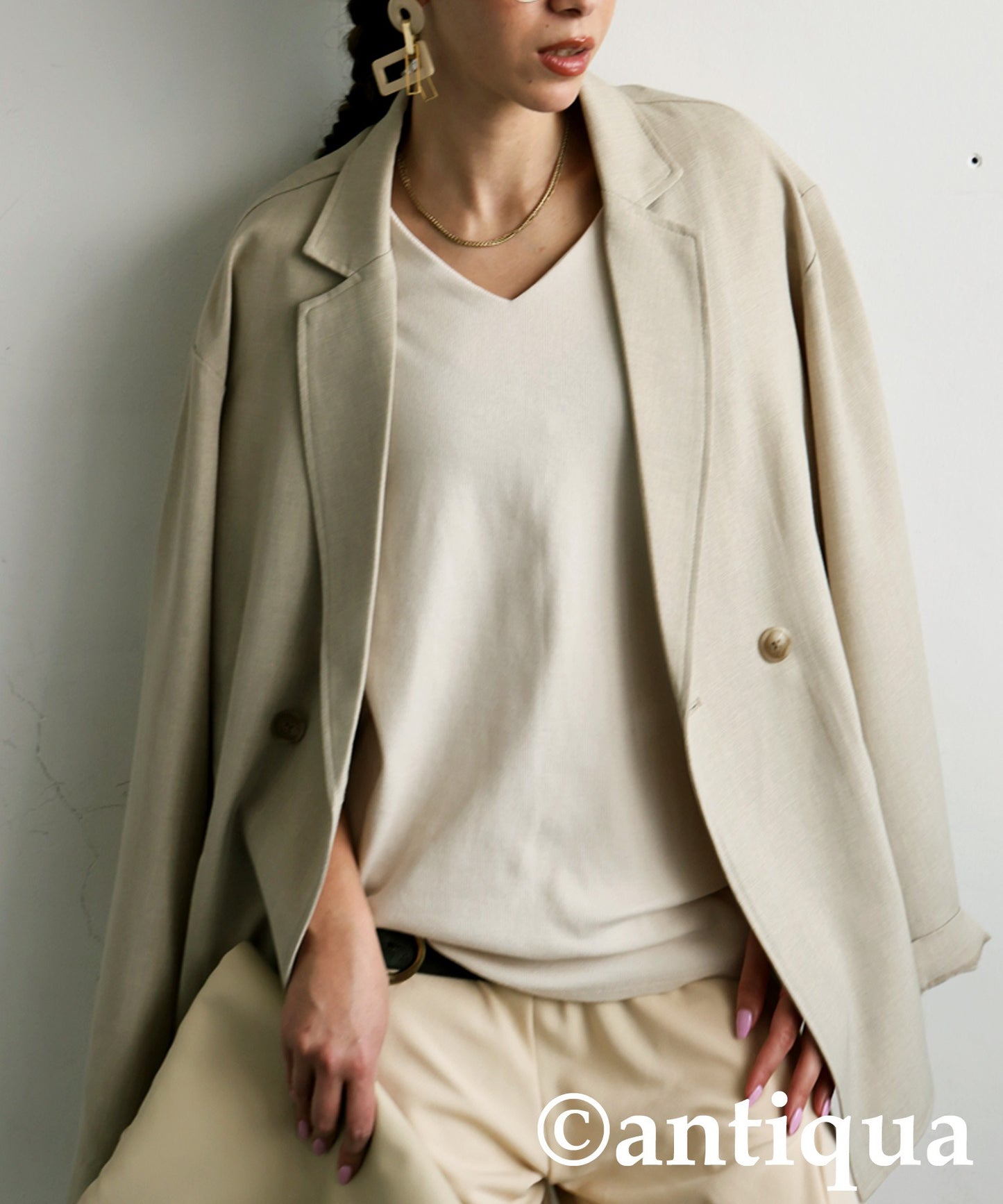 Cotton Blend Pullover Top Ladies