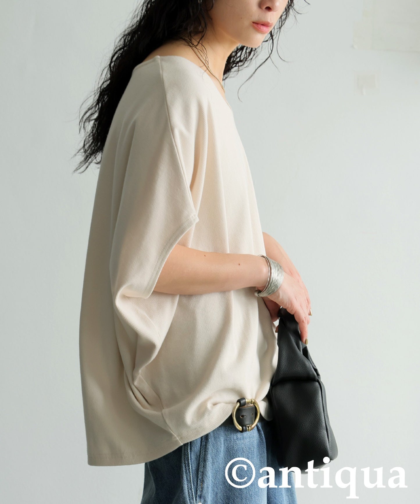 Cotton Blend Pullover Top Ladies