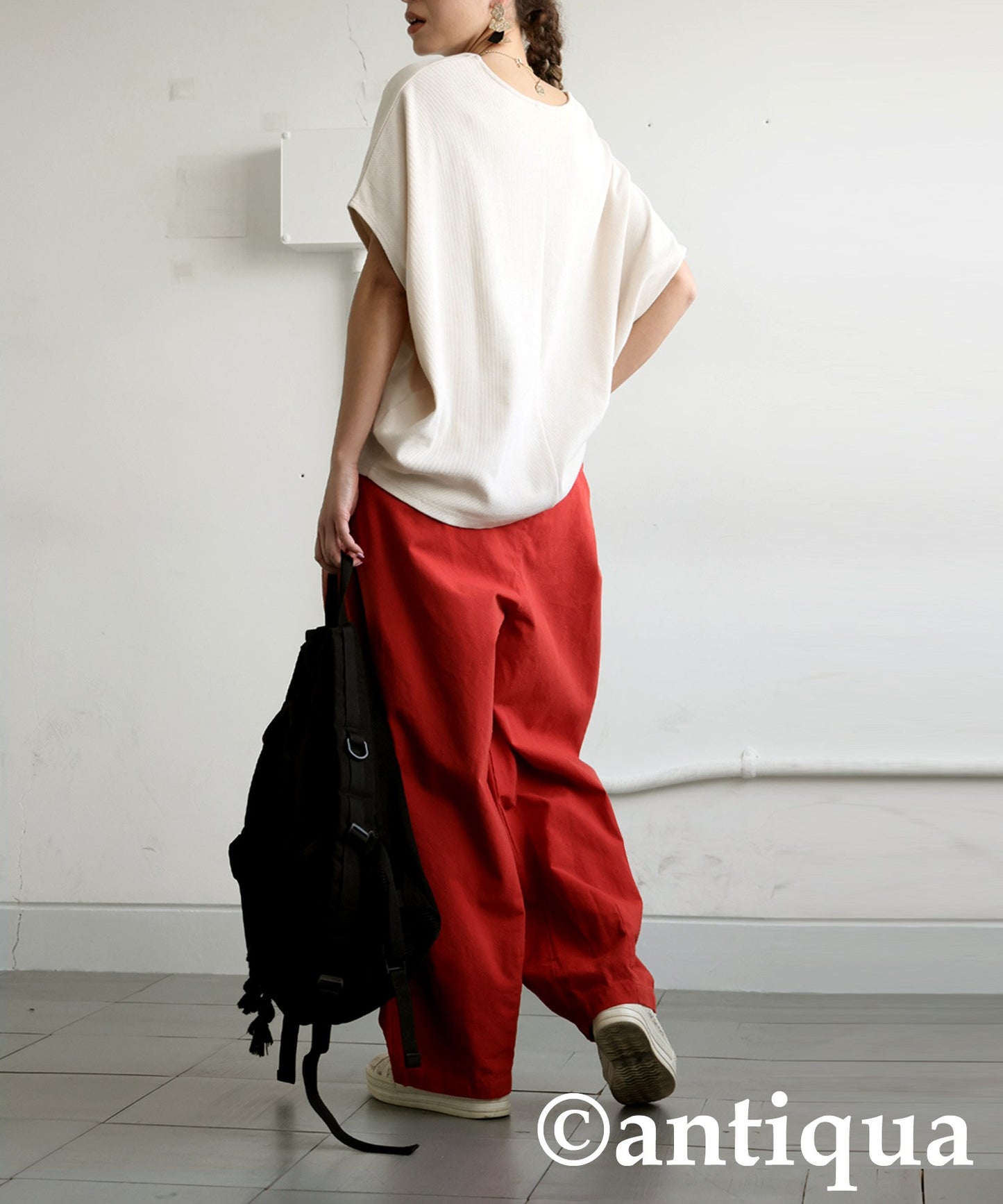 Cotton Blend Pullover Top Ladies