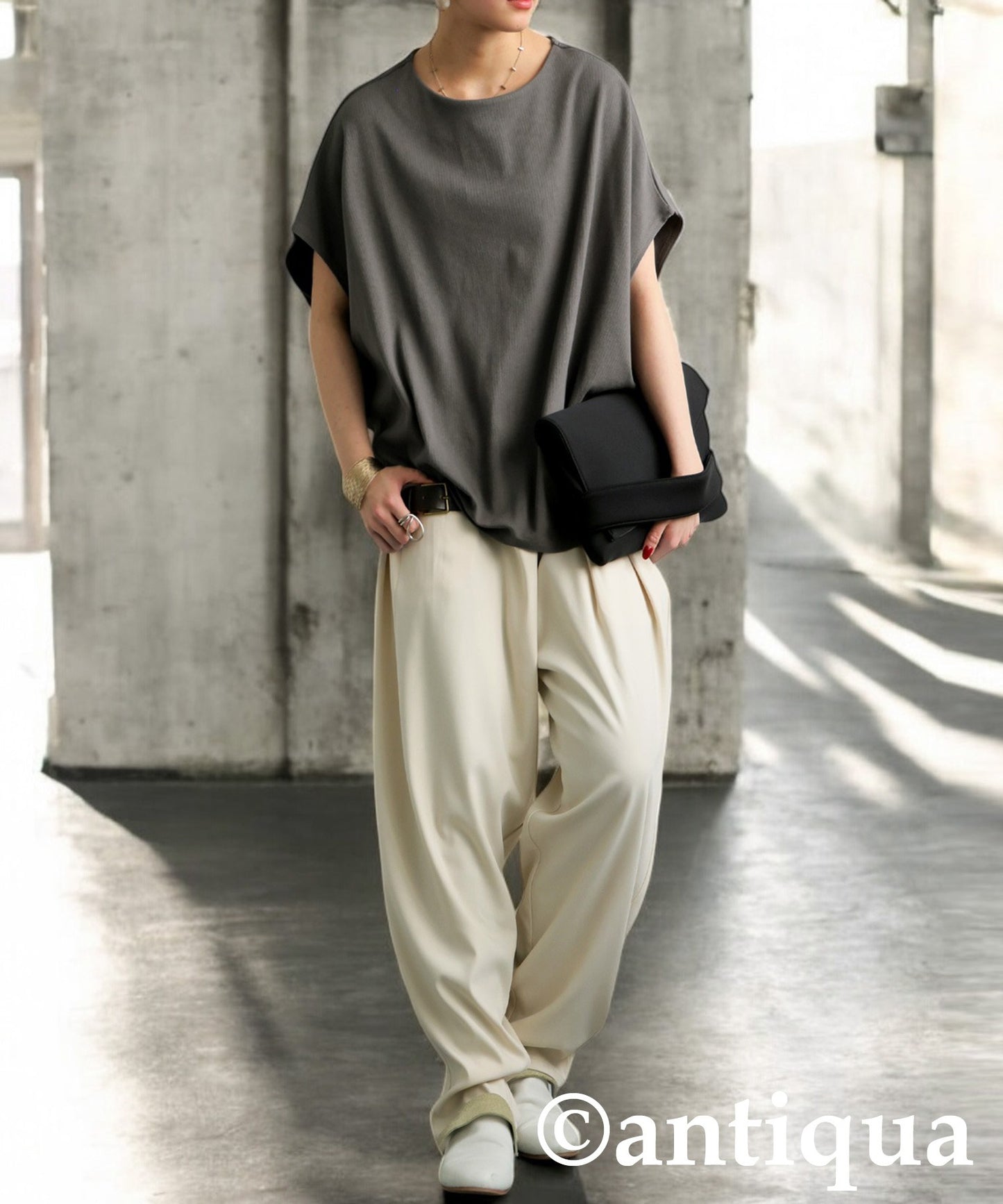 Cotton Blend Pullover Top Ladies