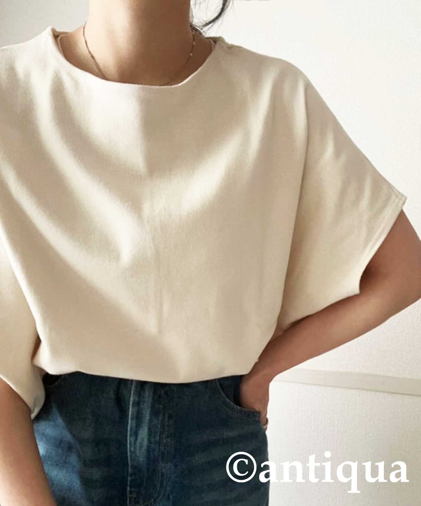 Cotton Blend Pullover Top Ladies