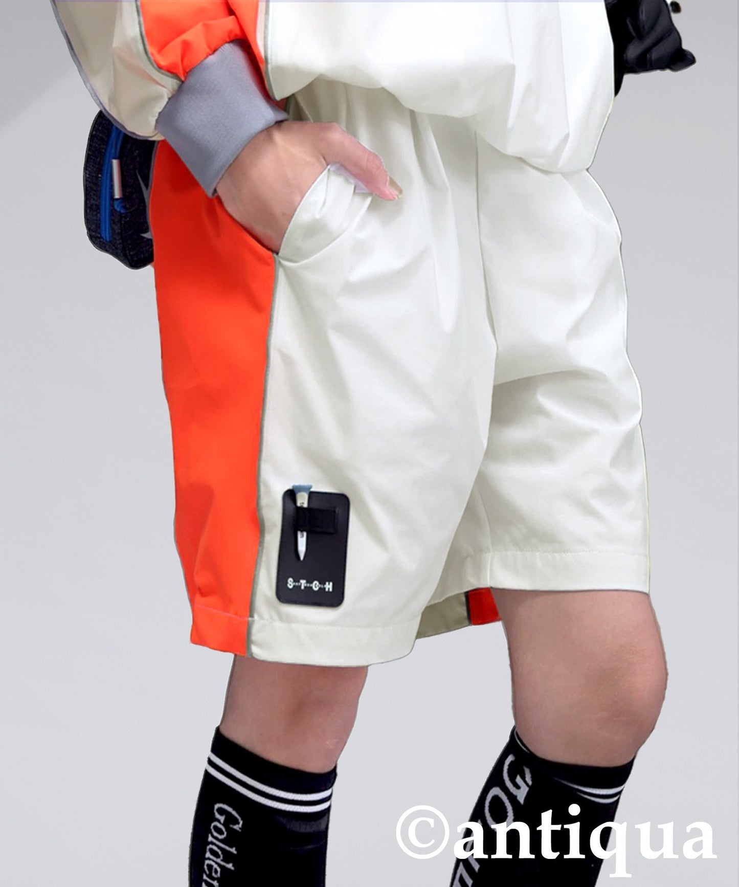 ANTIQUA GOLF×STCH Line Design Shorts Ladies