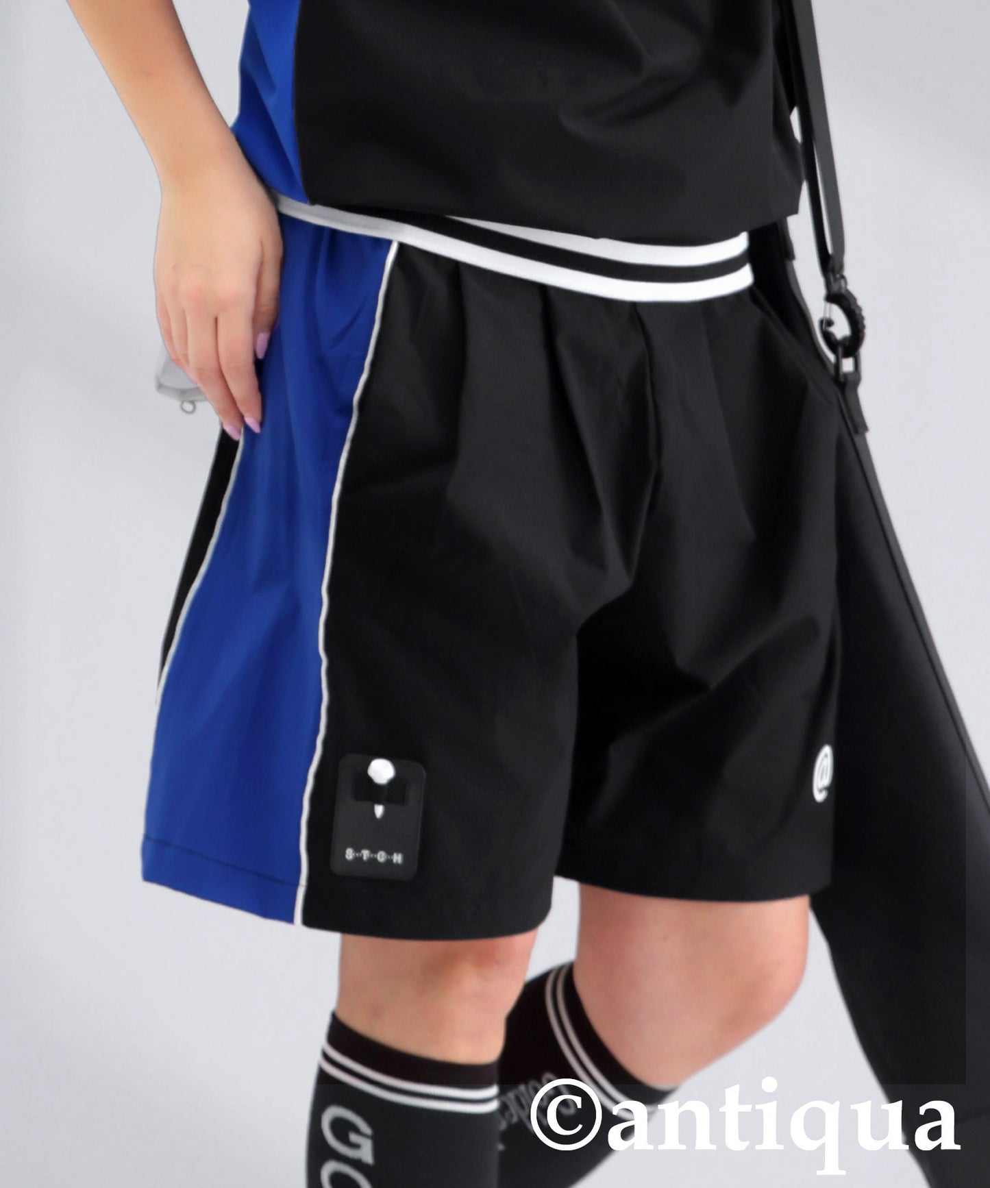 ANTIQUA GOLF×STCH Line Design Shorts Ladies