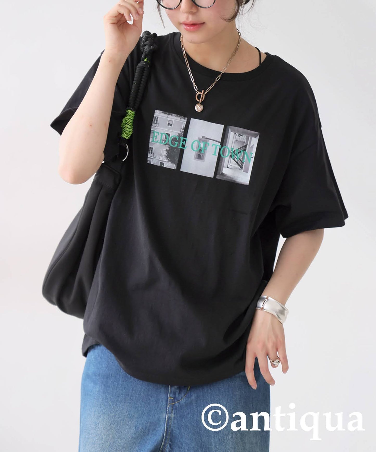 Ladies Logo Print T-Shirt