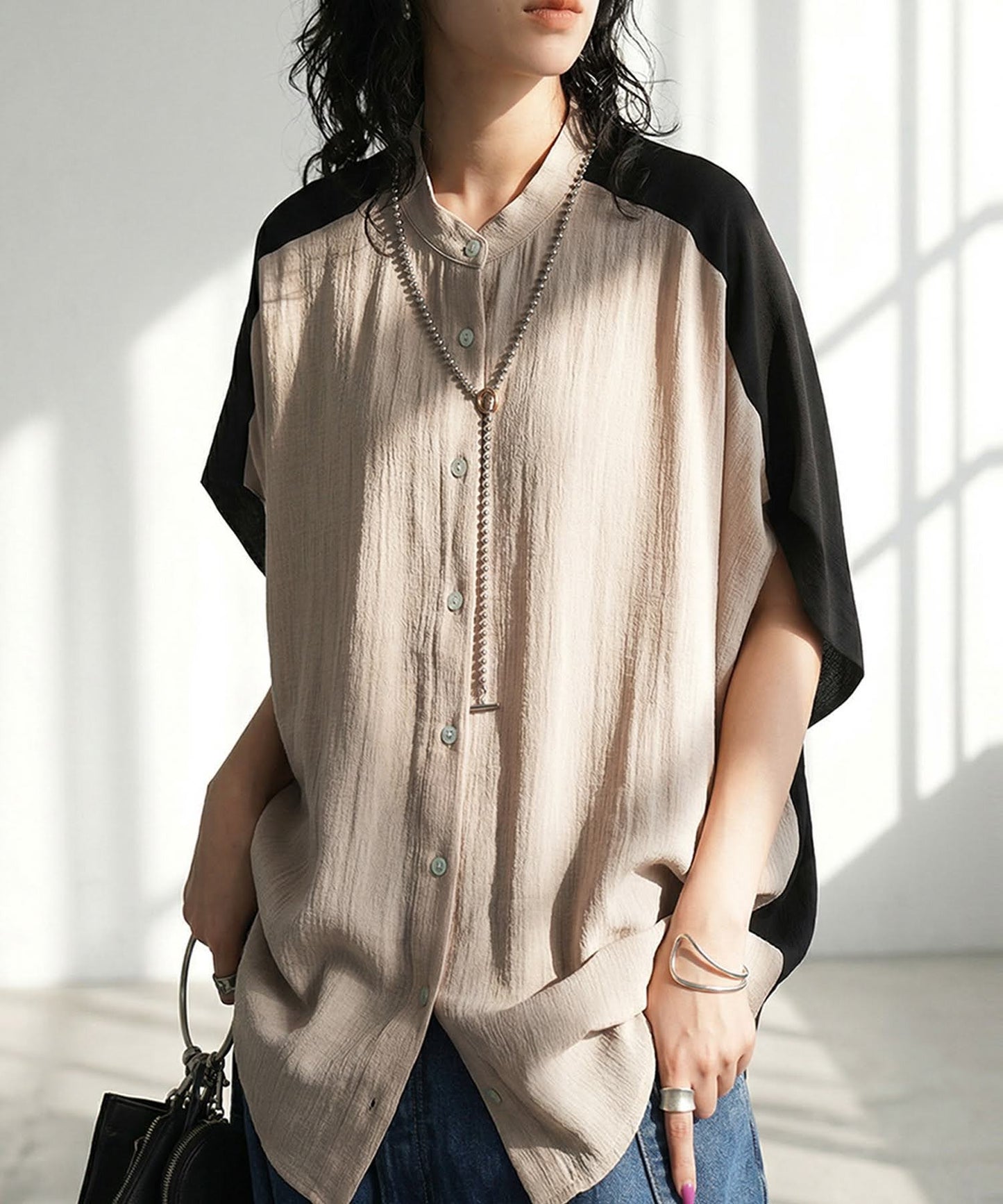 Ladies Linen-Like Shirt