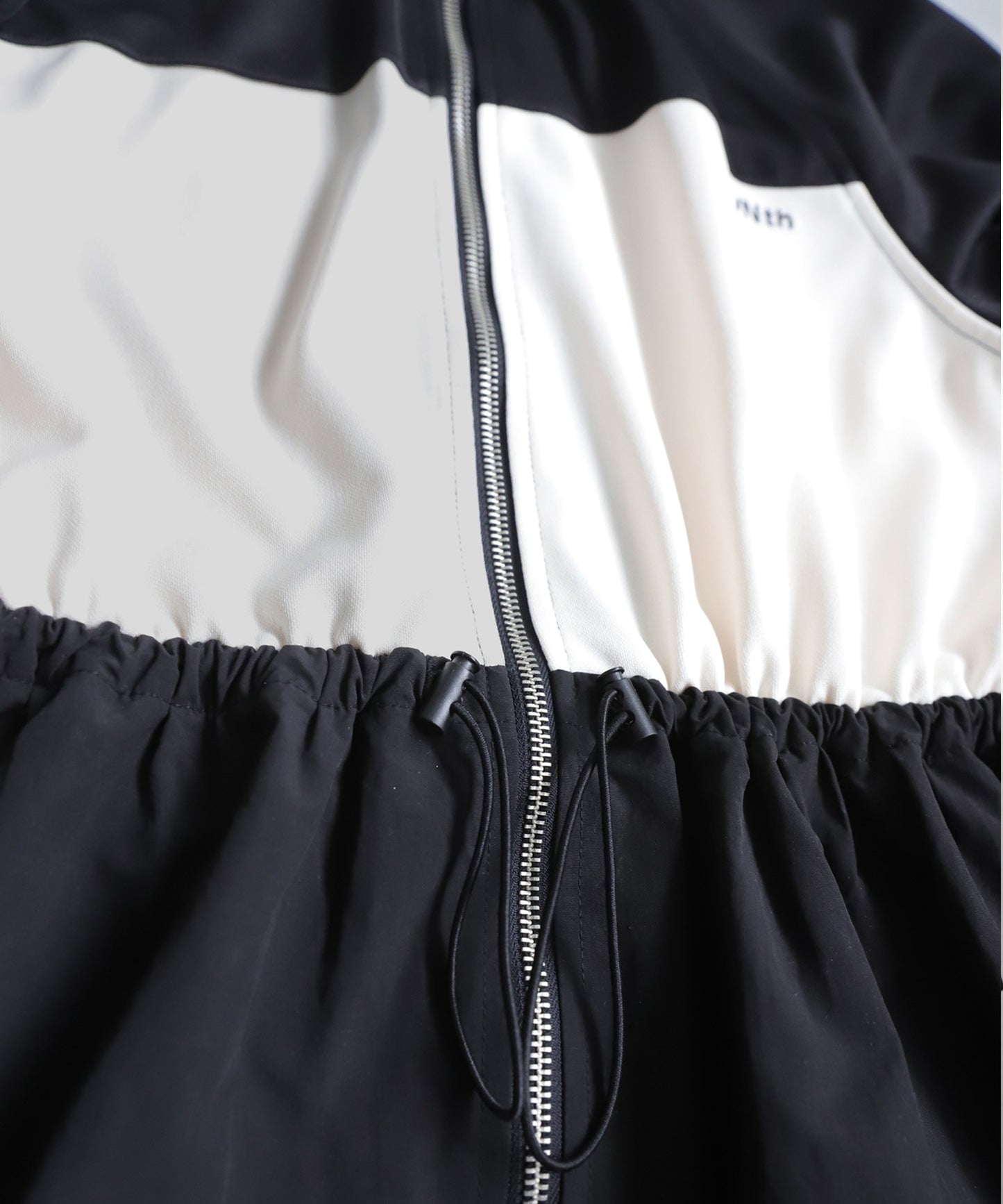 OWNth Drawstring Gathered Zip-Line Dress Ladies