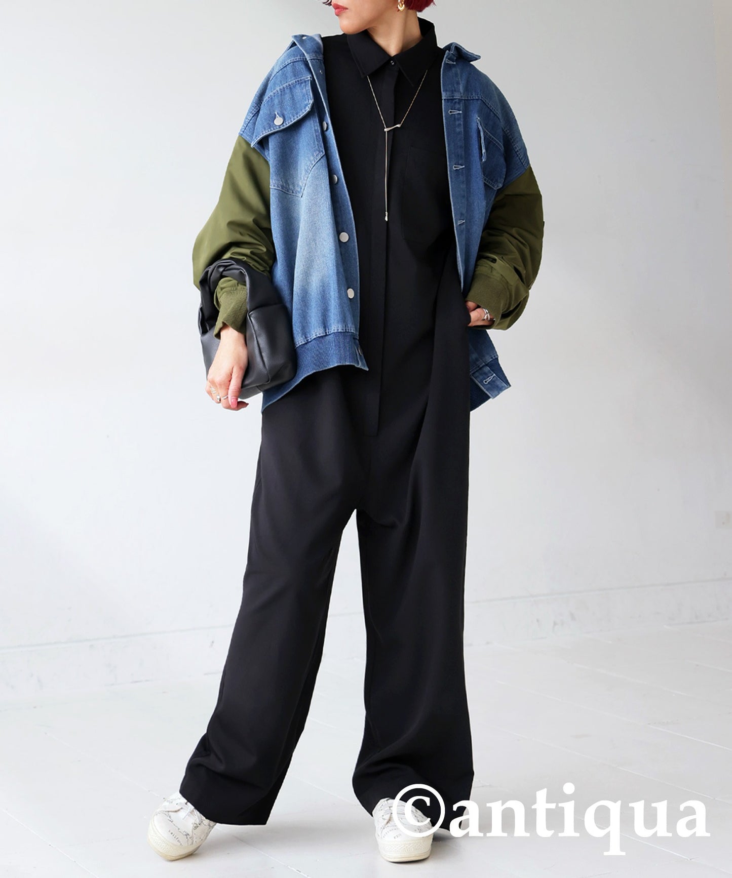 Short -Sleeved Jumpsuit Ladies