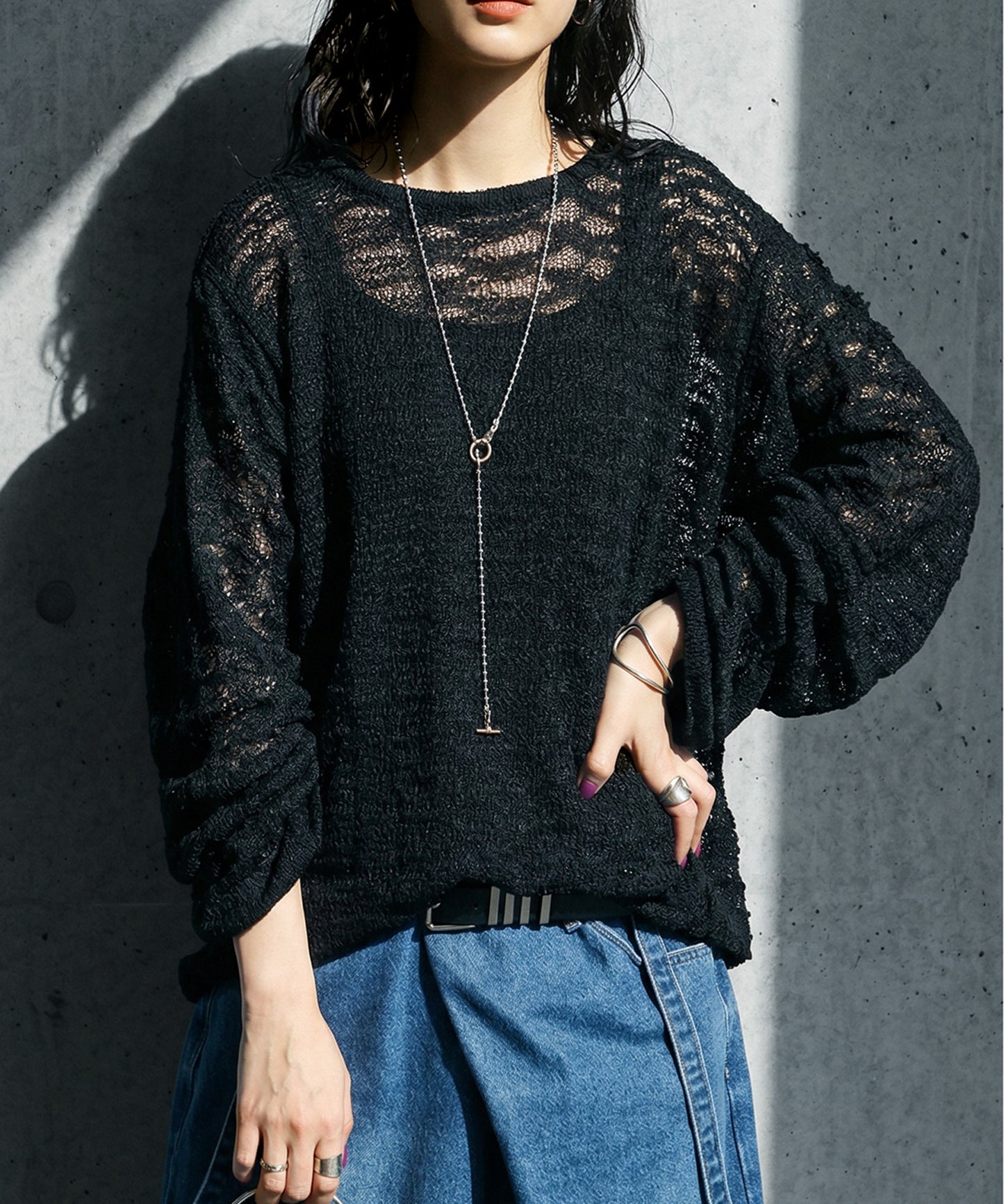 Openwork Knit, Sheer Knit Ladies