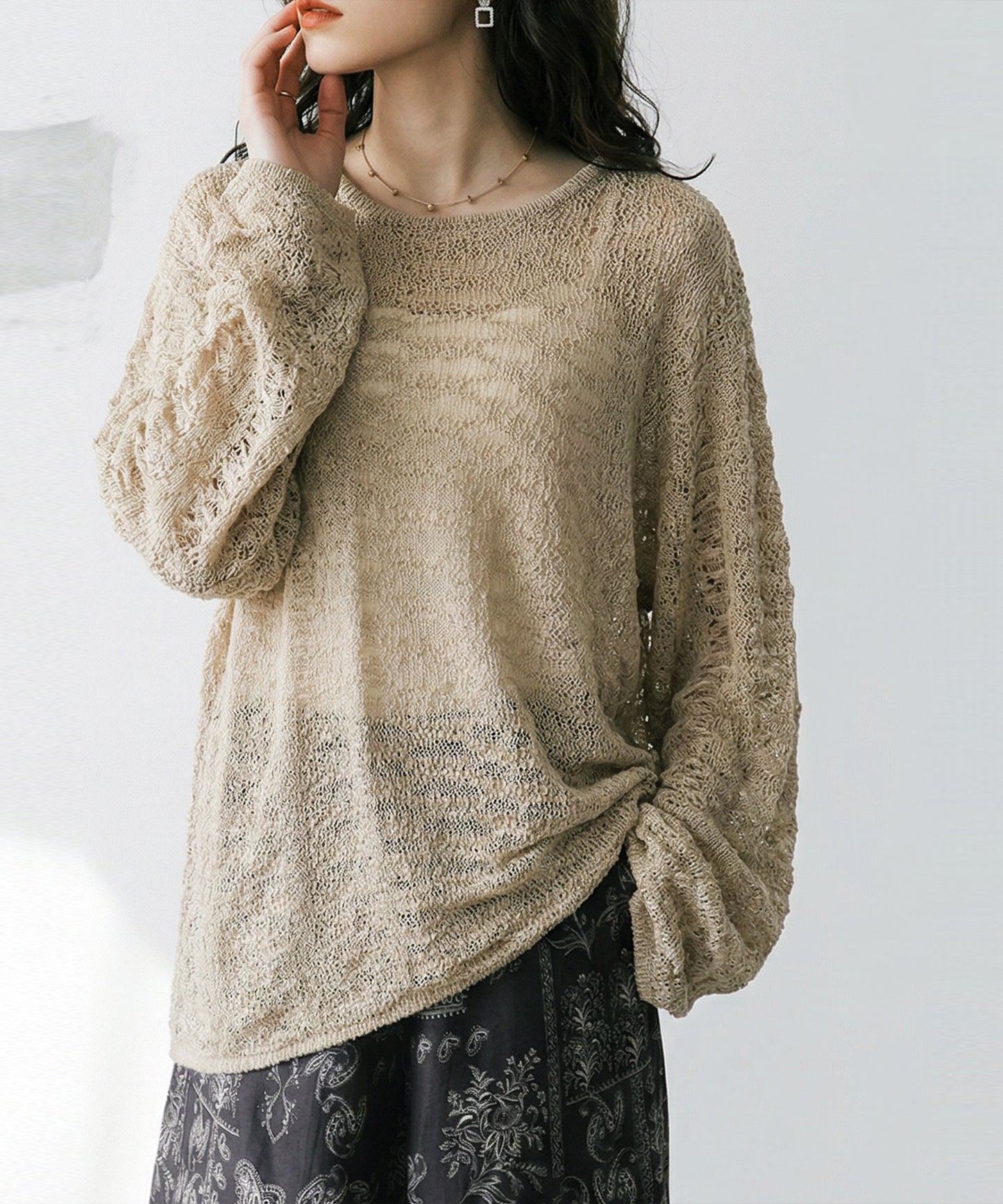 Openwork Knit, Sheer Knit Ladies