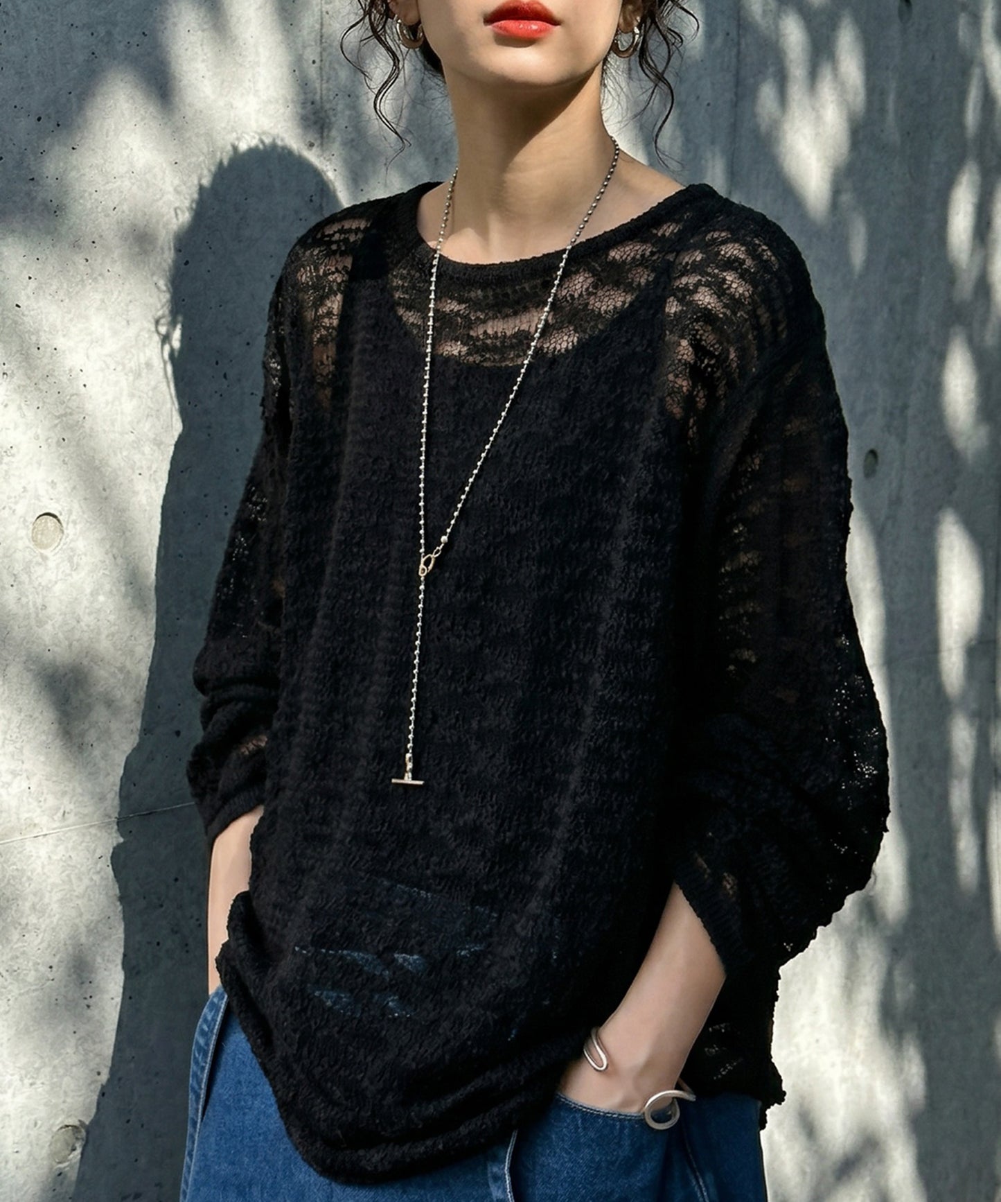 Openwork Knit, Sheer Knit Ladies