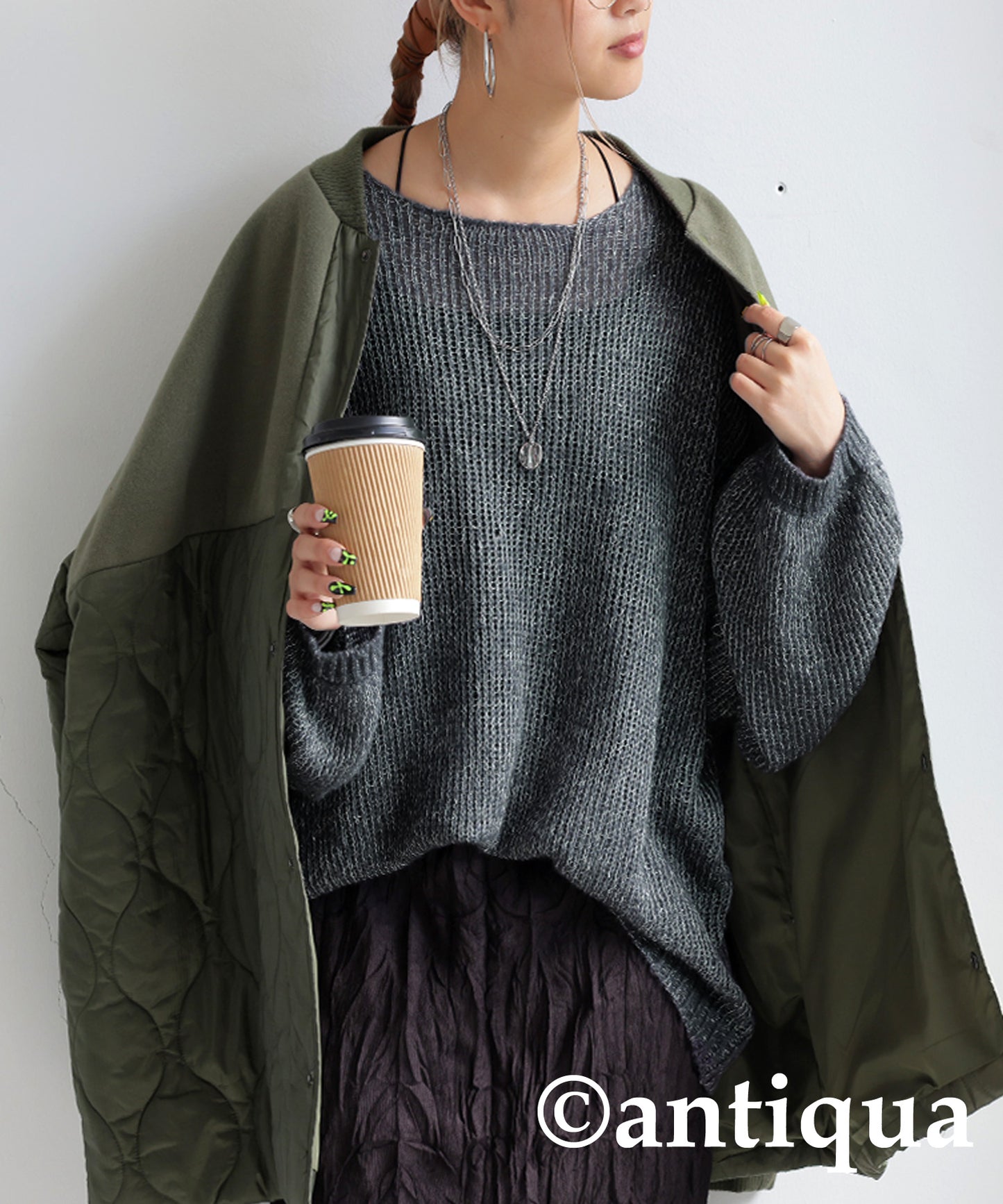 Low Gauge Glitter Knit Ladies