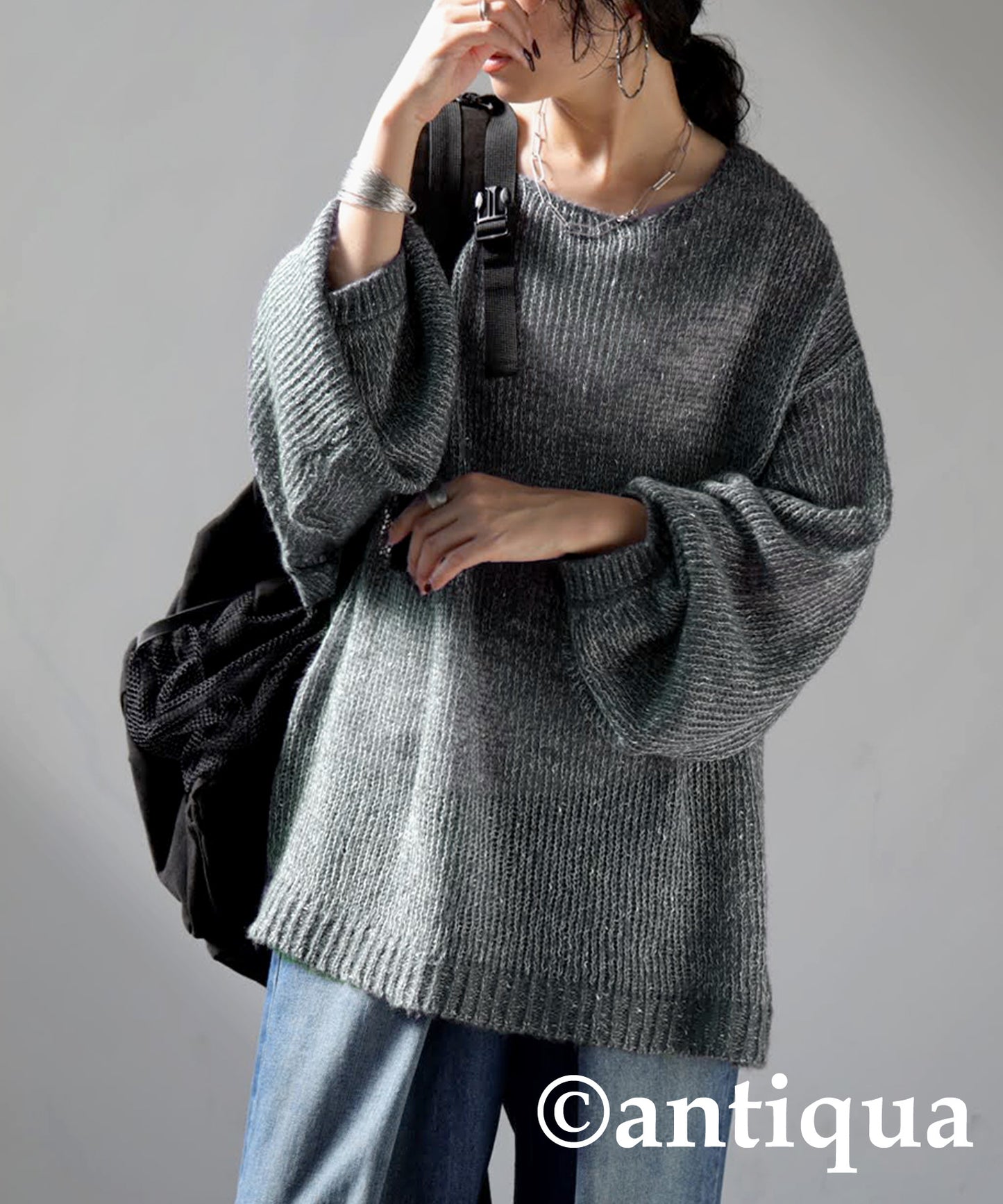 Low Gauge Glitter Knit Ladies