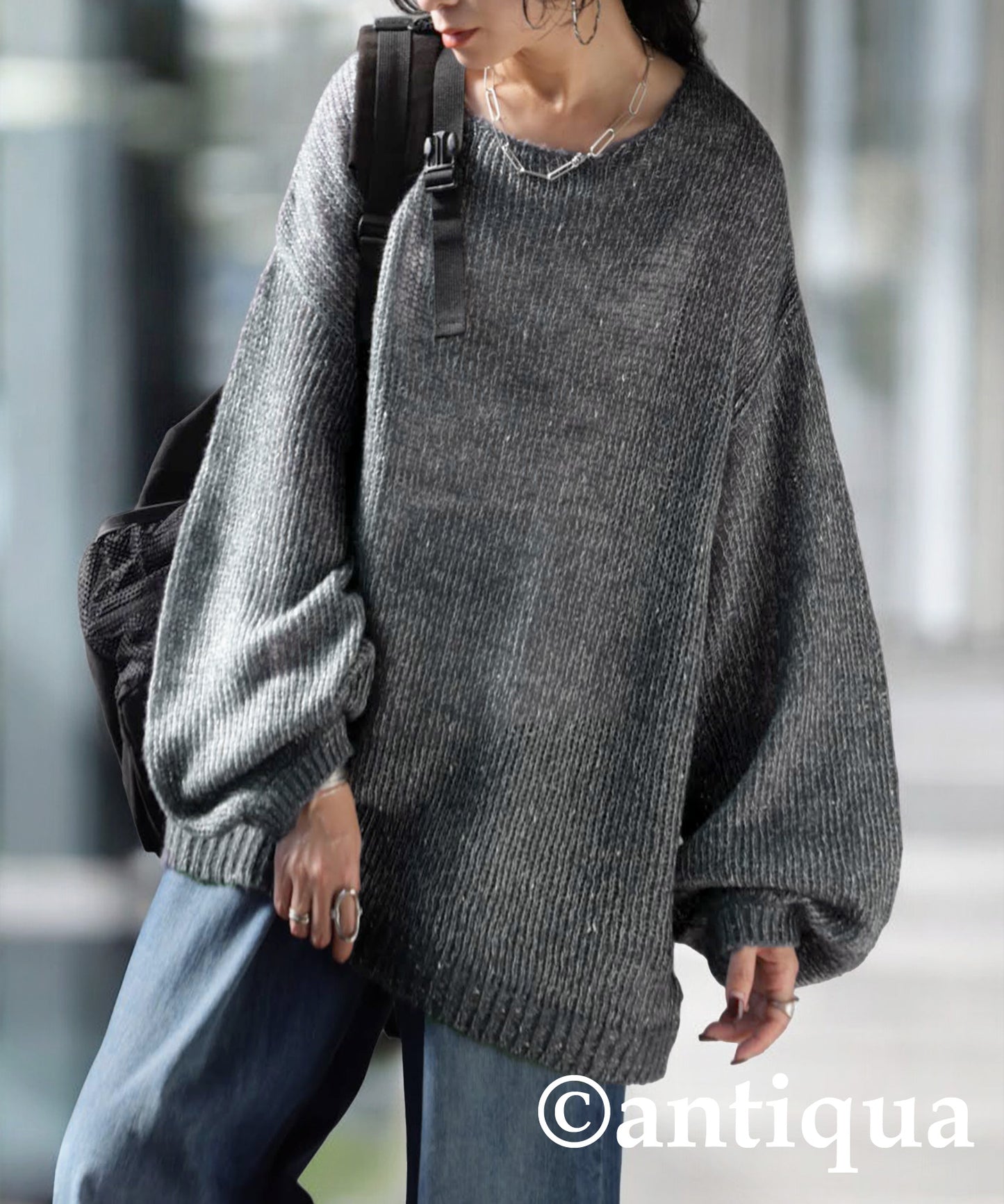 Low Gauge Glitter Knit Ladies