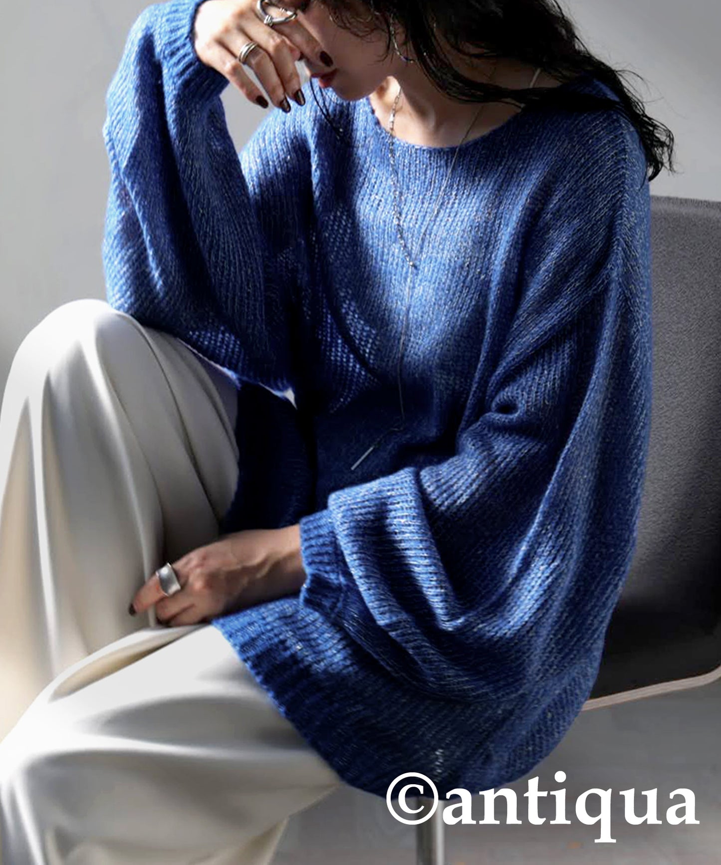 Low Gauge Glitter Knit Ladies