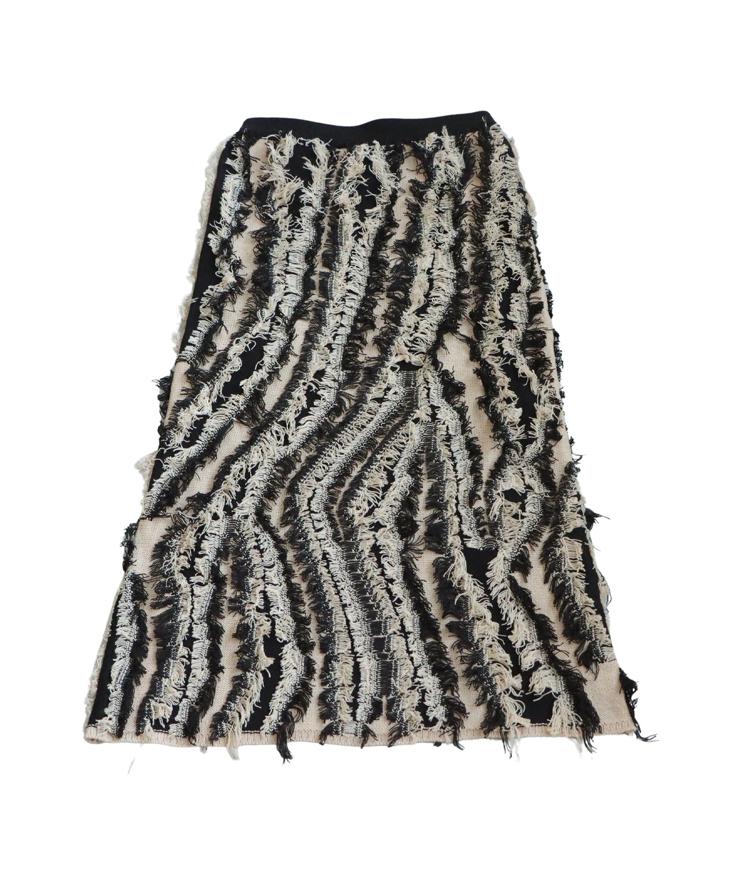 Fringe Knit Skirt Ladies