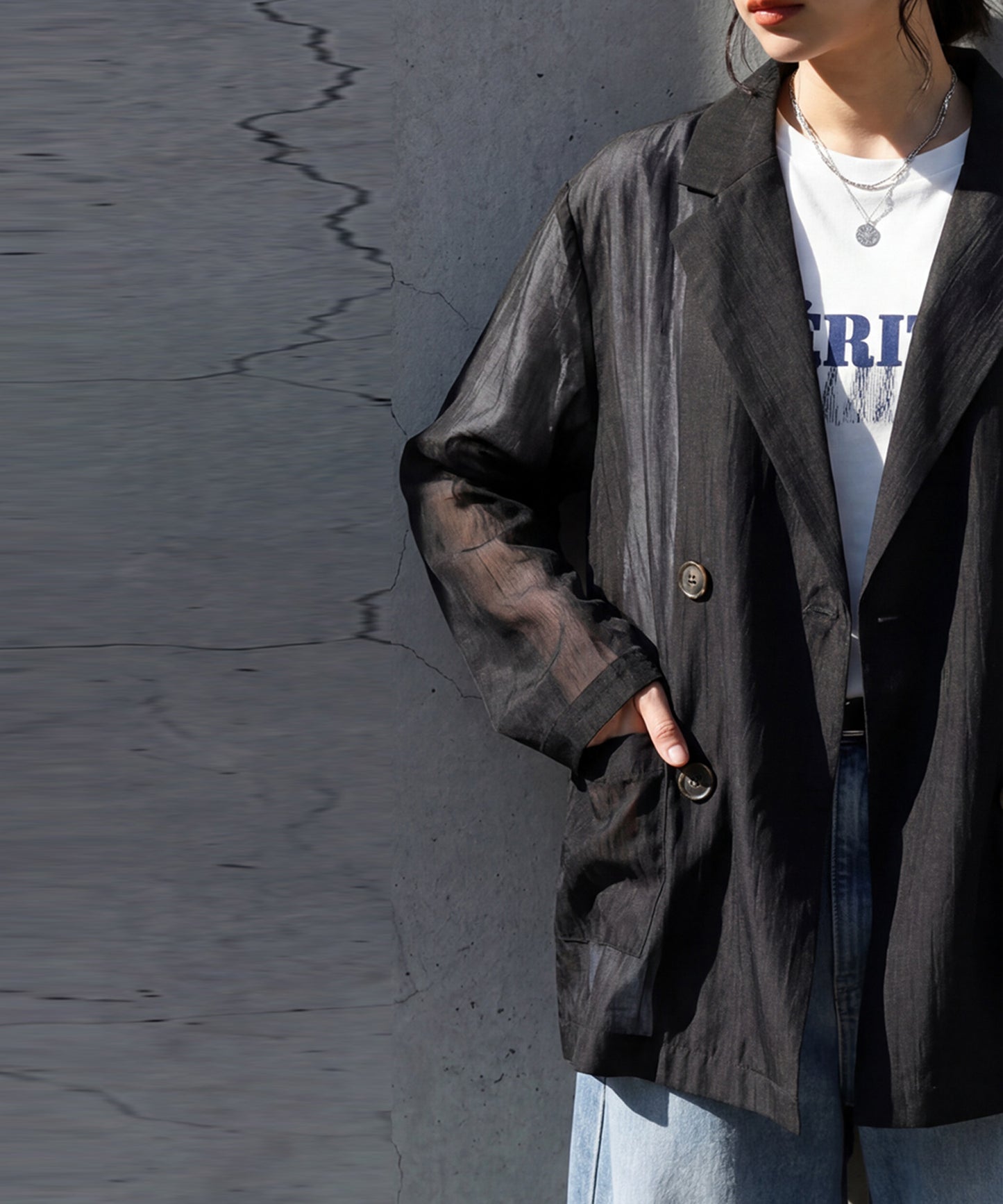 Tailored Sheer Jacket Ladies