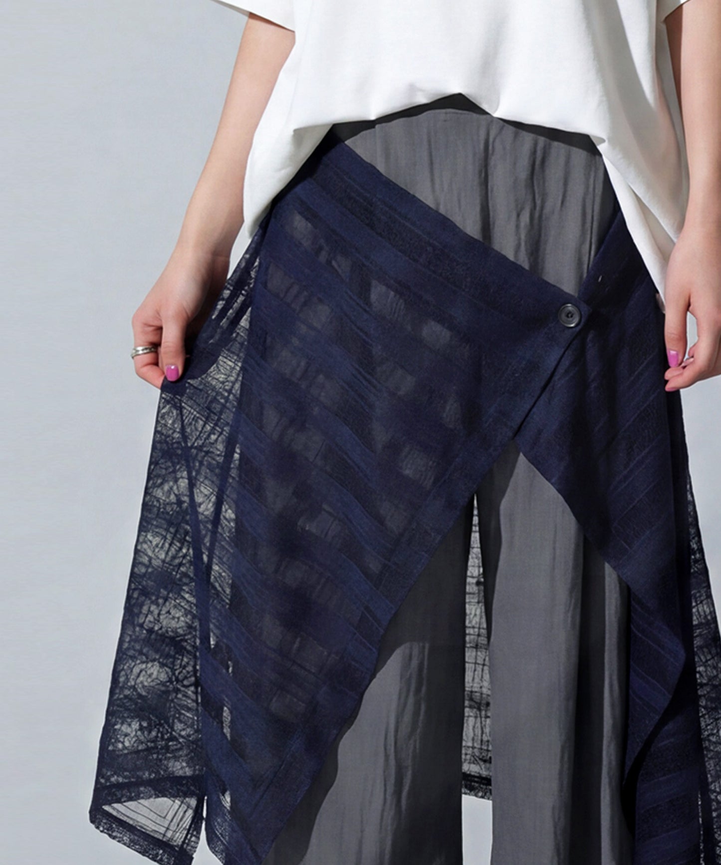 Layered-Look Wide-Leg Pants Ladies