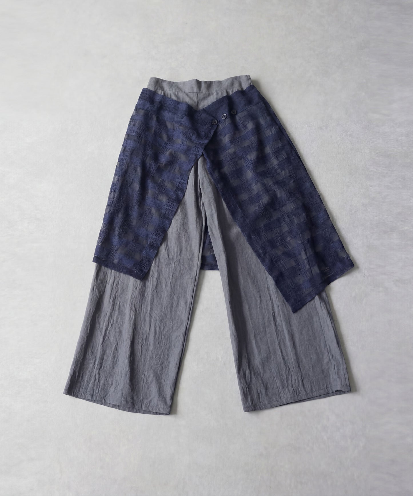 Layered-Look Wide-Leg Pants Ladies