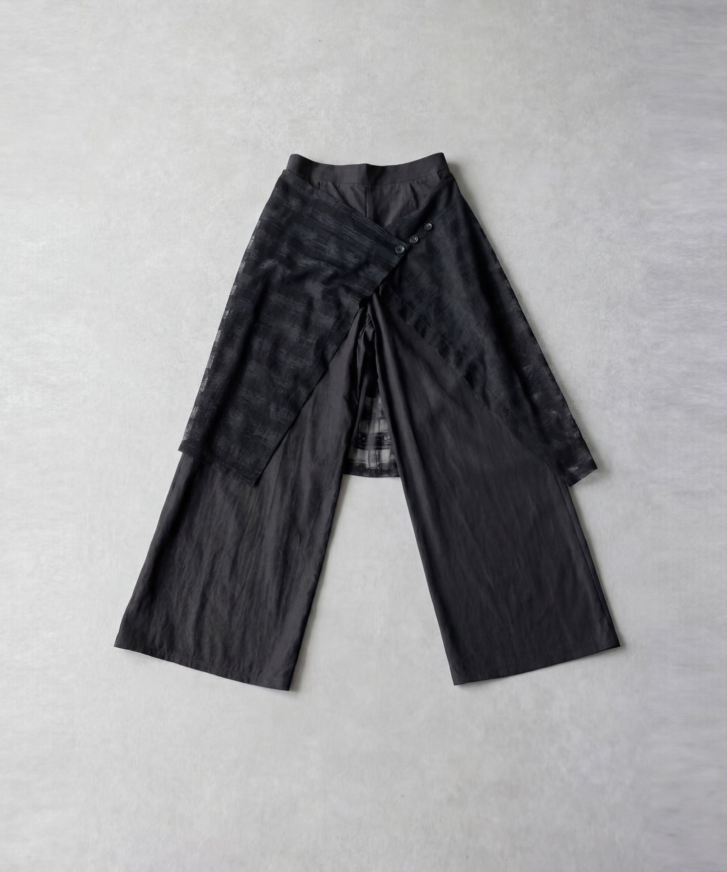 Layered-Look Wide-Leg Pants Ladies