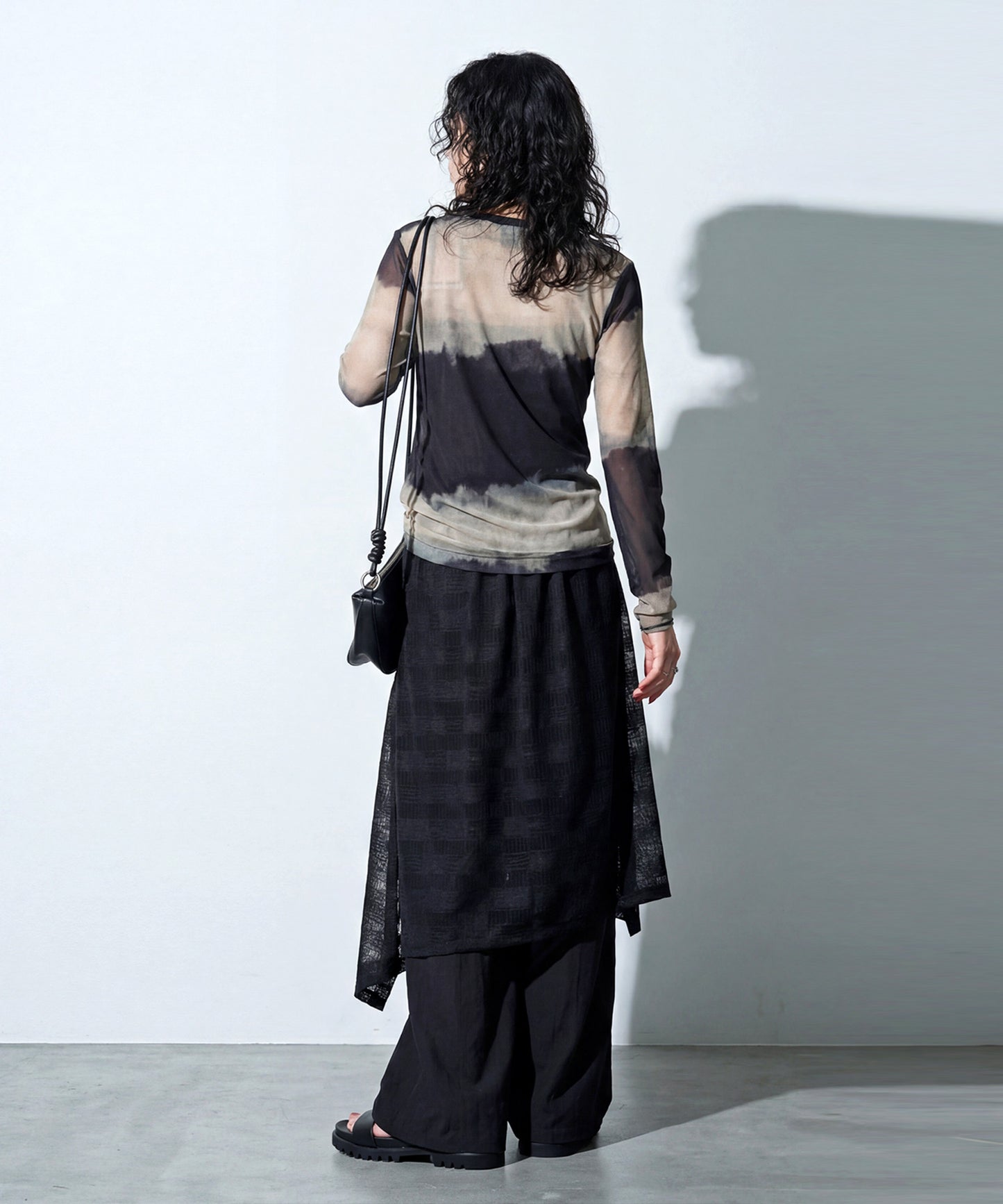Layered-Look Wide-Leg Pants Ladies