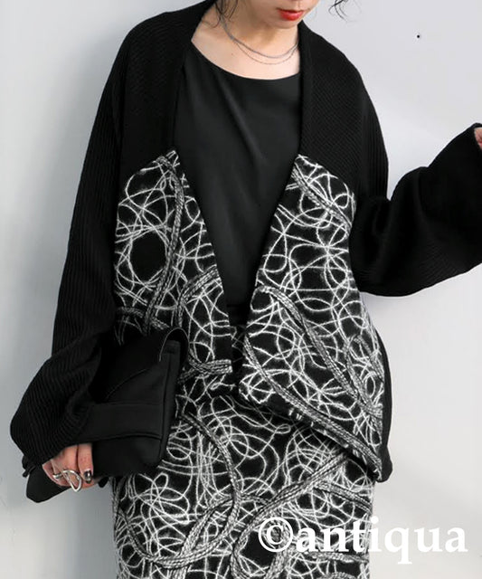 3D Silhouette Cardigan Ladies