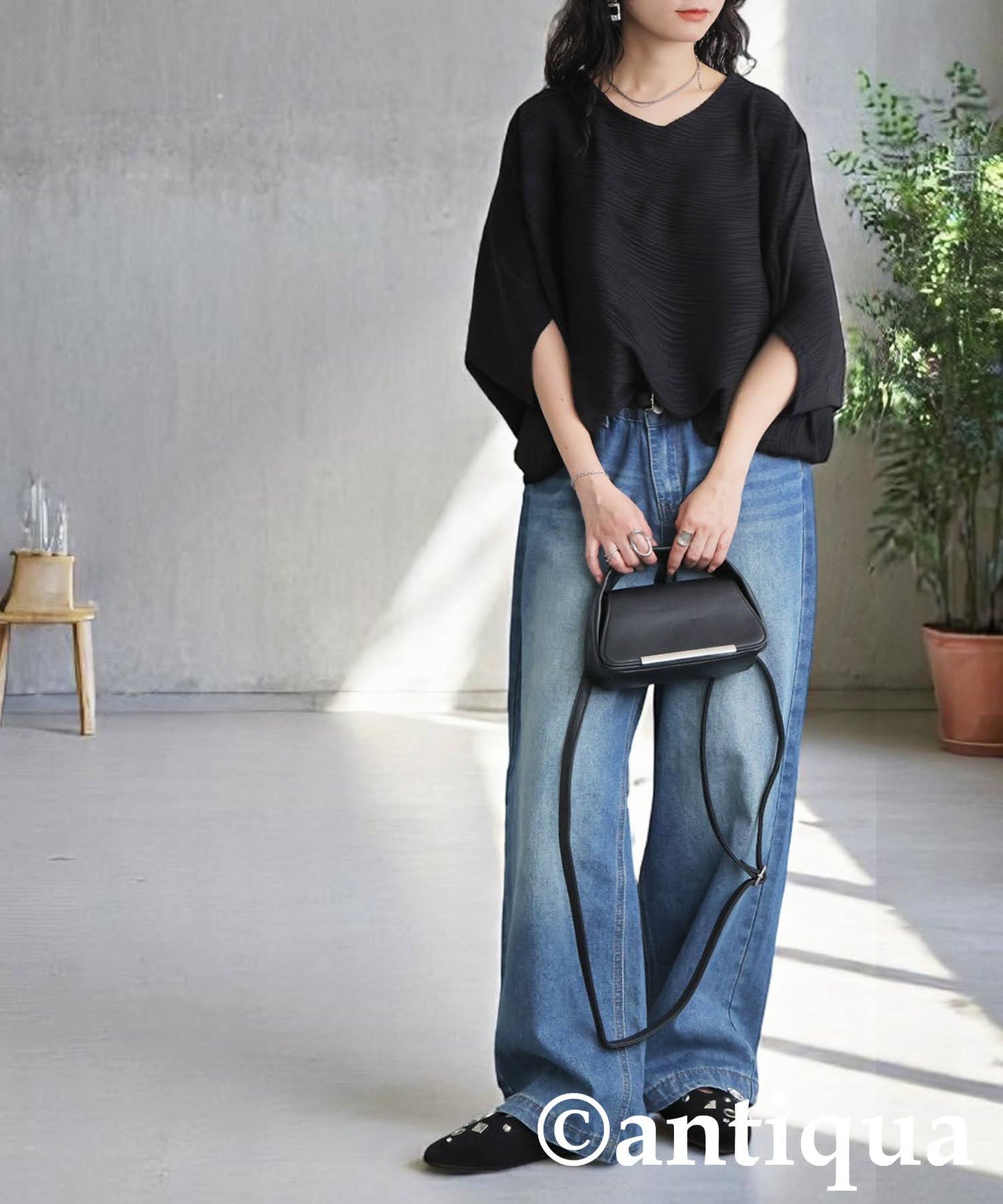 Ladies Draped Dolman Top