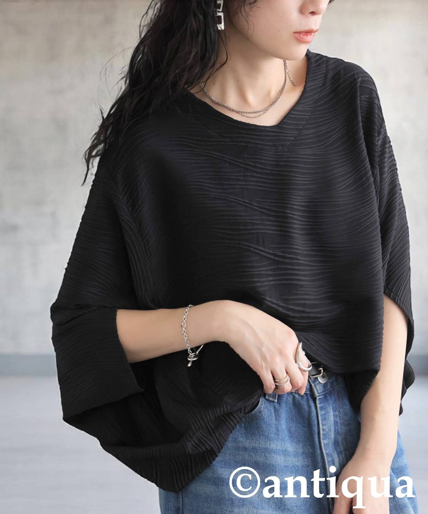 Ladies Draped Dolman Top