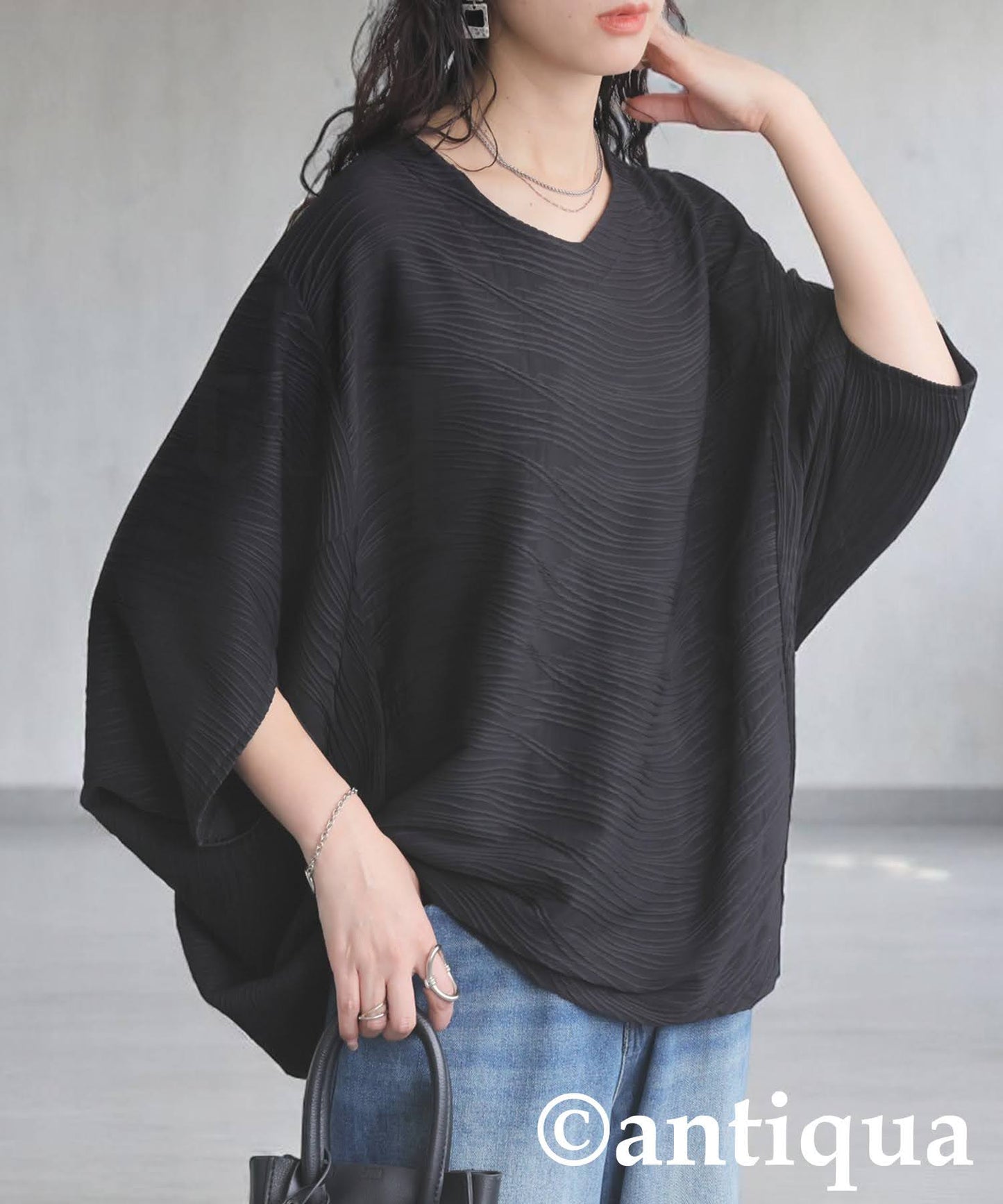 Ladies Draped Dolman Top