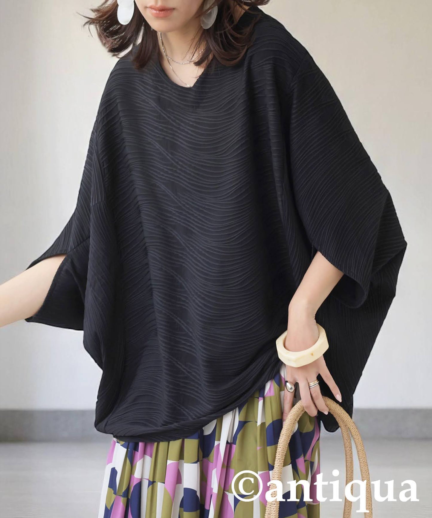 Ladies Draped Dolman Top