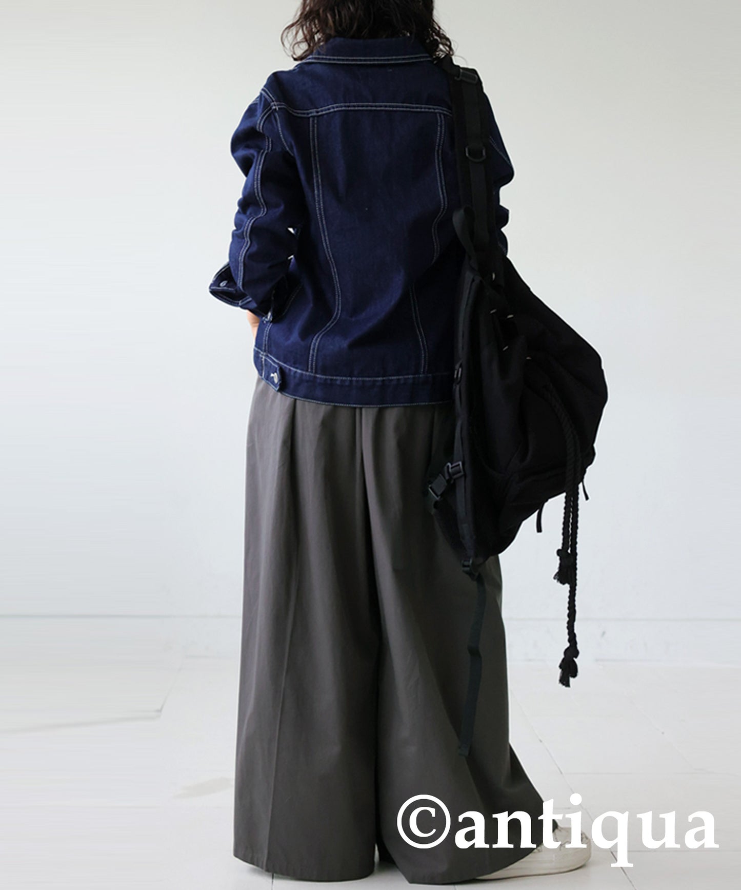 Cotton wide pants Ladies