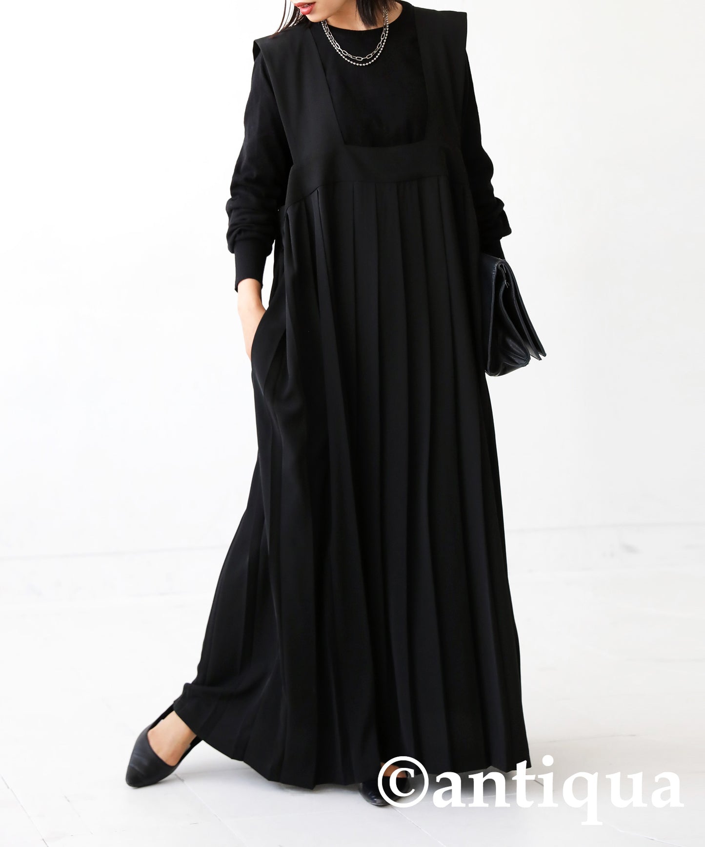 Pleated Ladies casual dress, Long