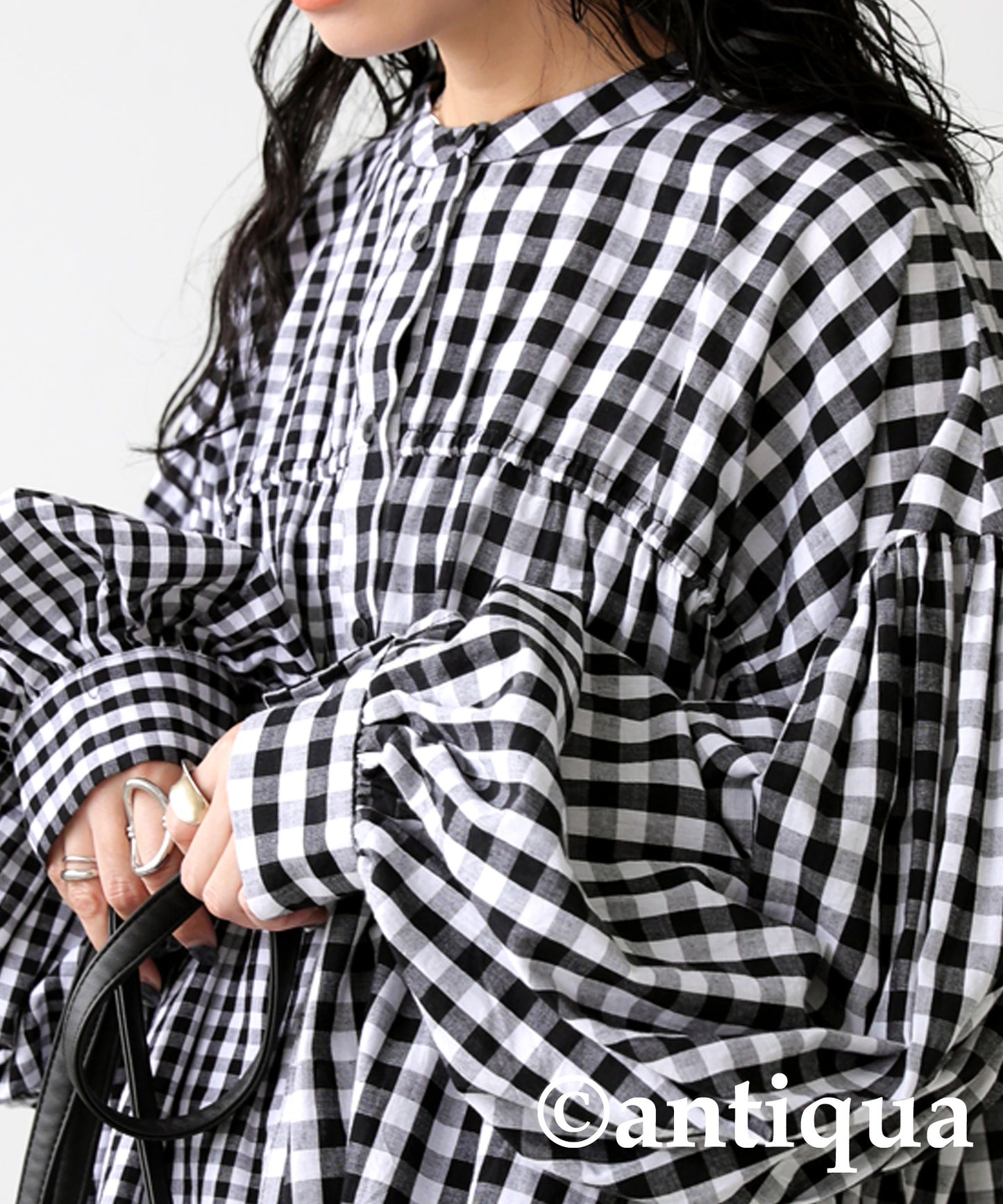 Asymmetry check Design Shirt Ladies