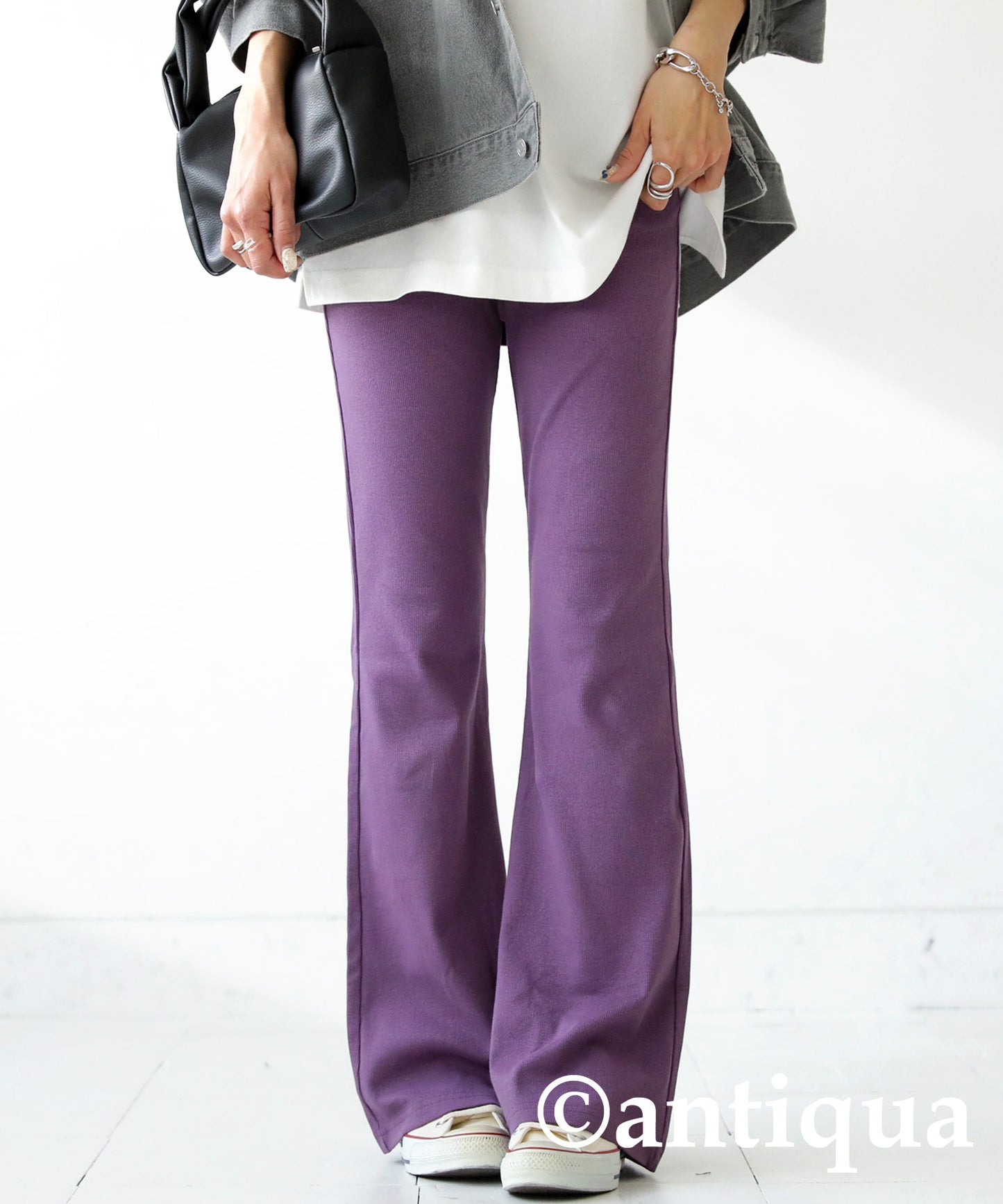 Ribbed Flare Pants Ladies