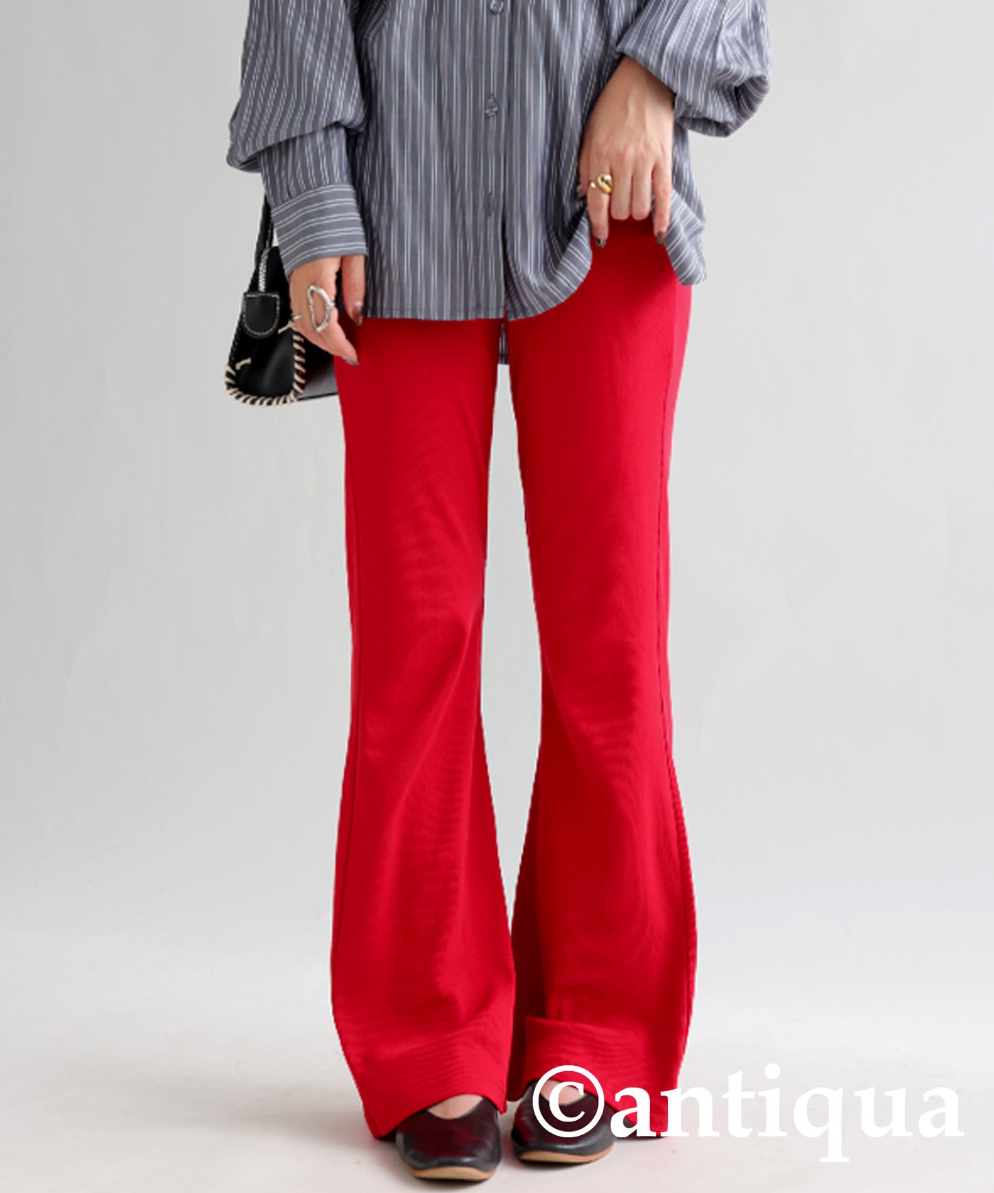 Ribbed Flare Pants Ladies