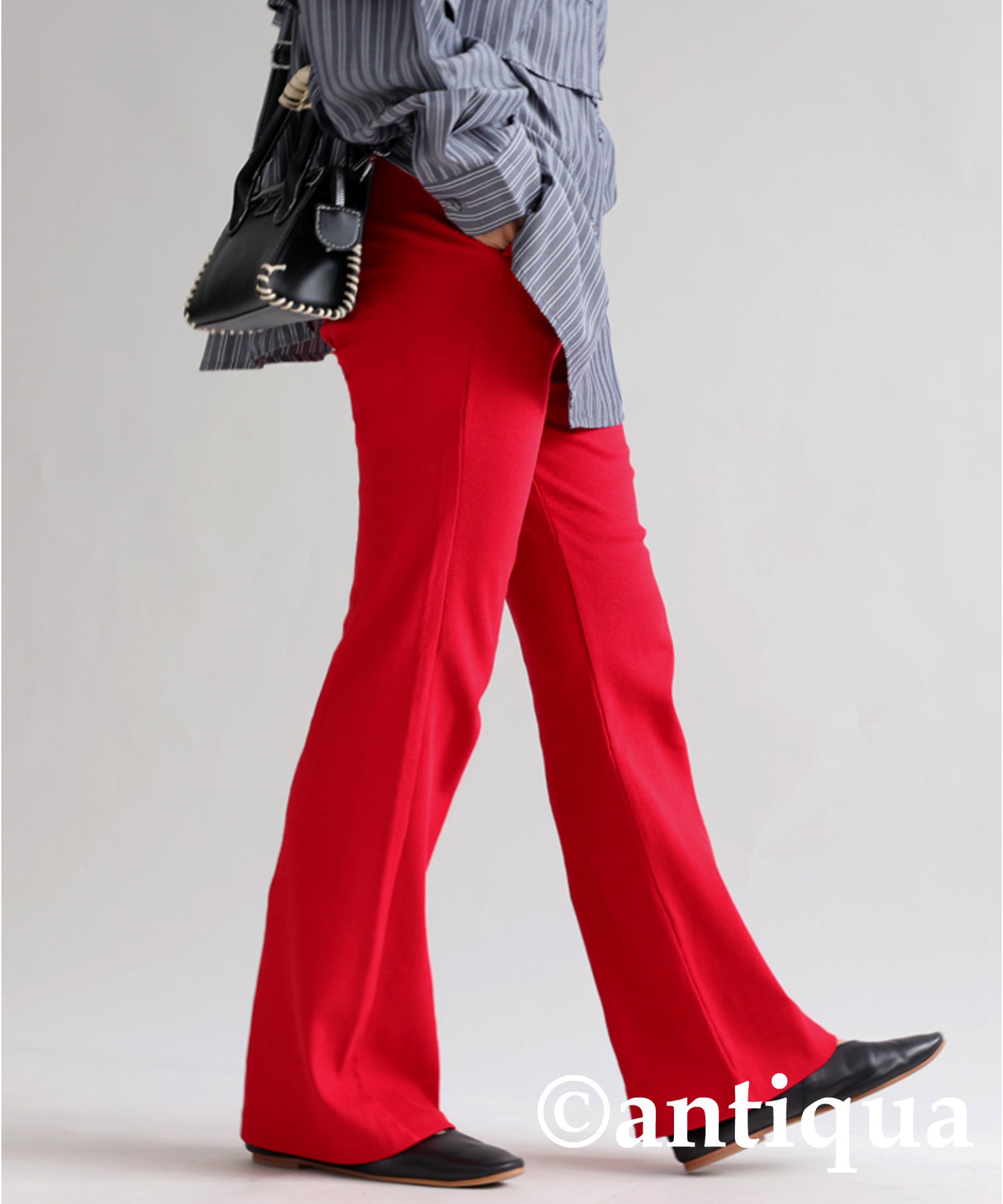 Ribbed Flare Pants Ladies