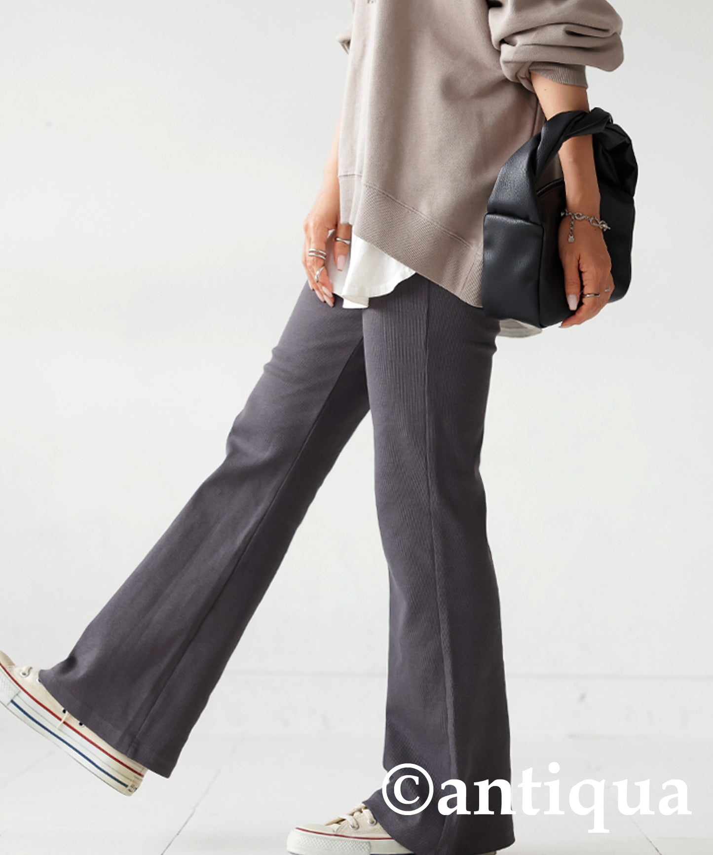 Ribbed Flare Pants Ladies