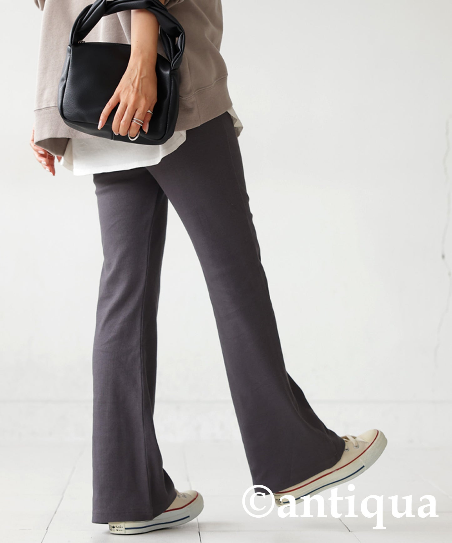 Ribbed Flare Pants Ladies