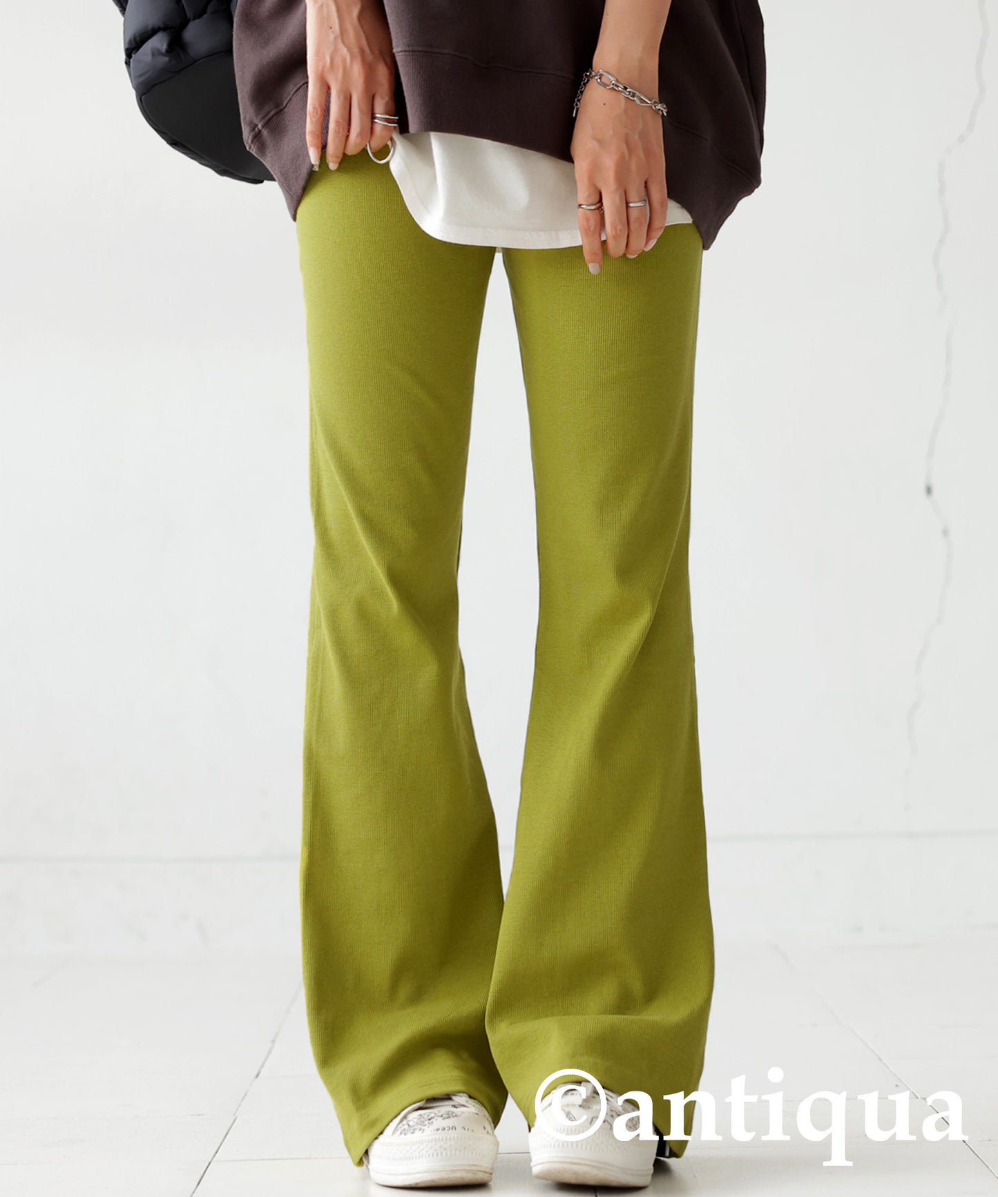 Ribbed Flare Pants Ladies