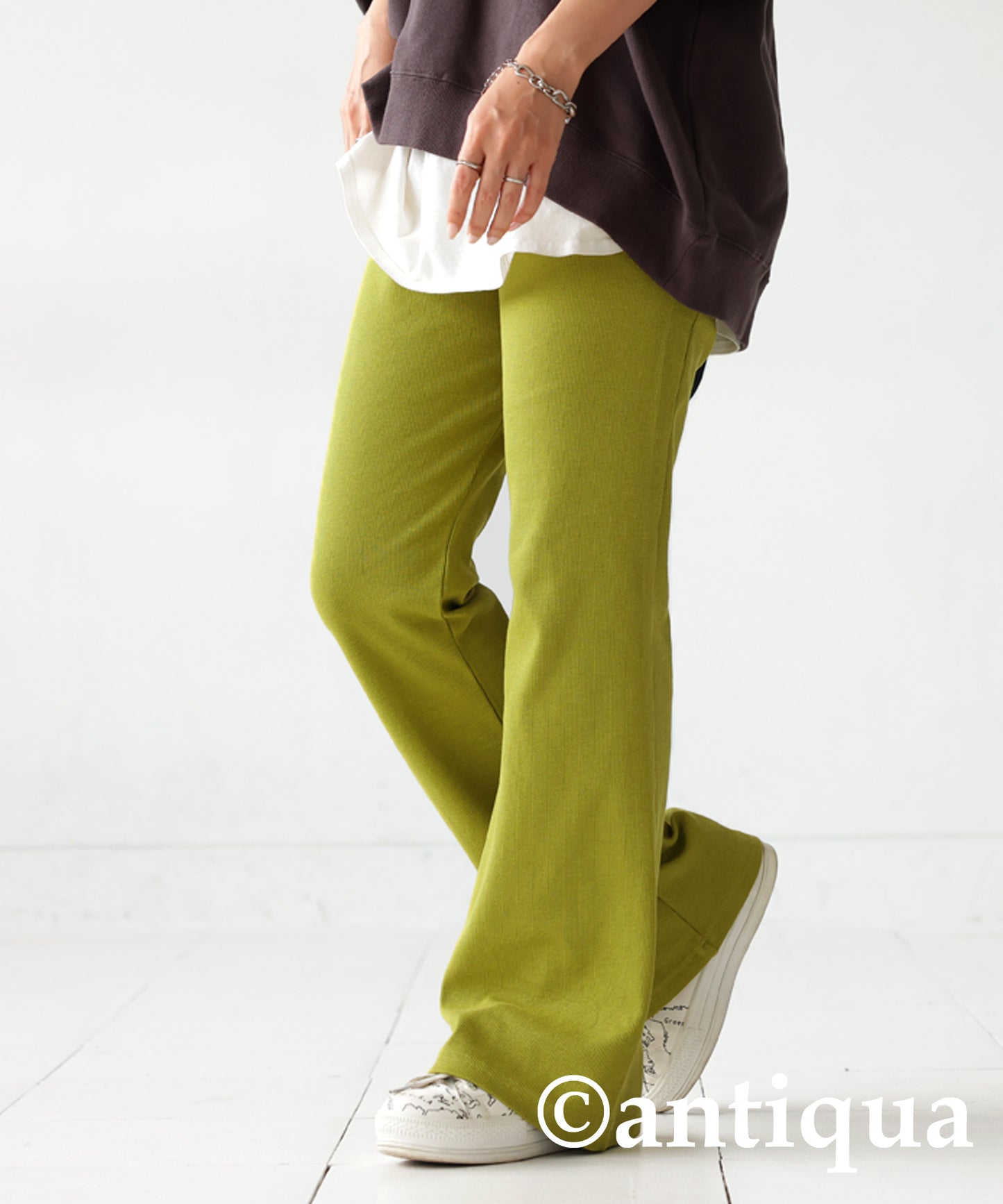 Ribbed Flare Pants Ladies