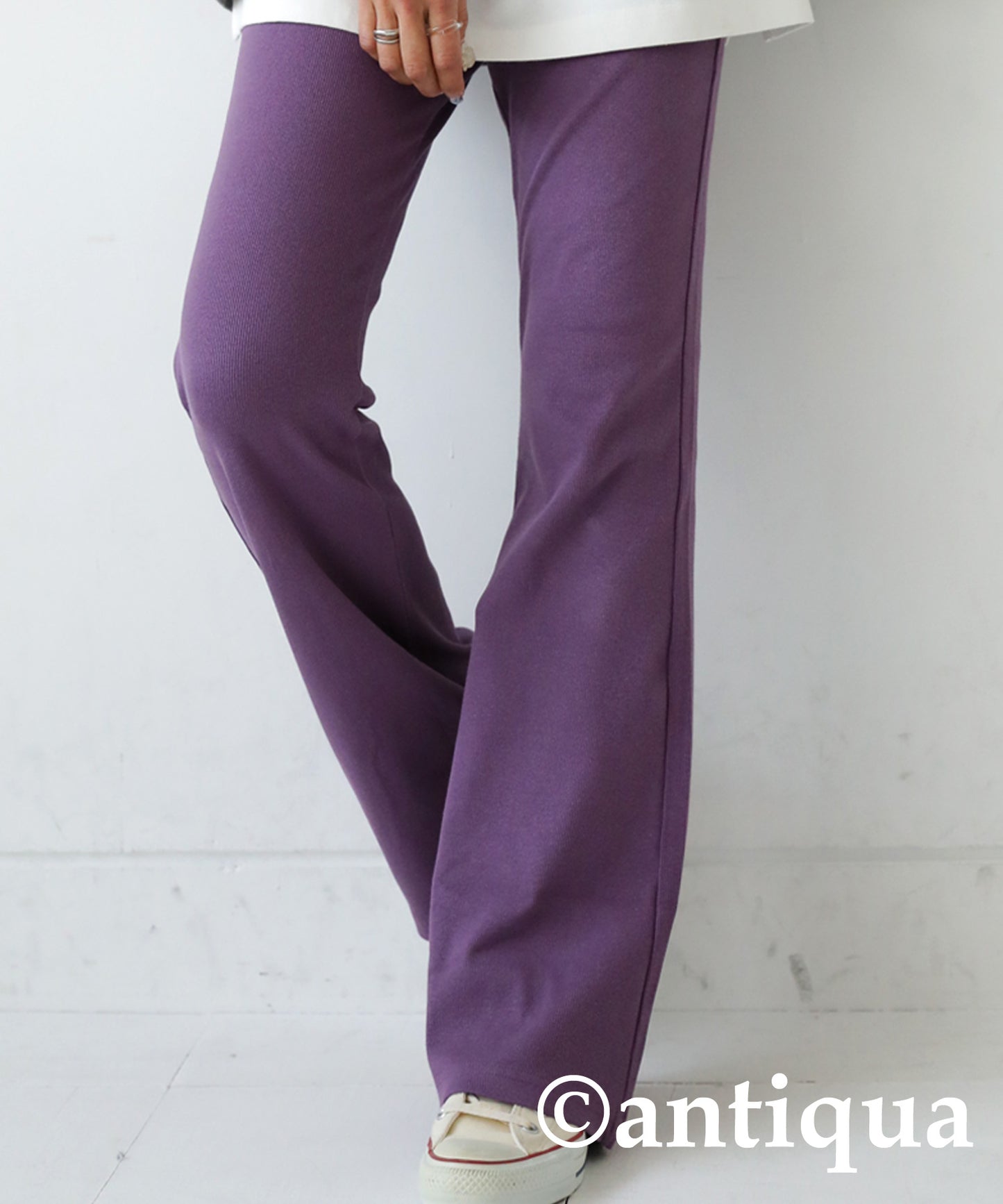 Ribbed Flare Pants Ladies