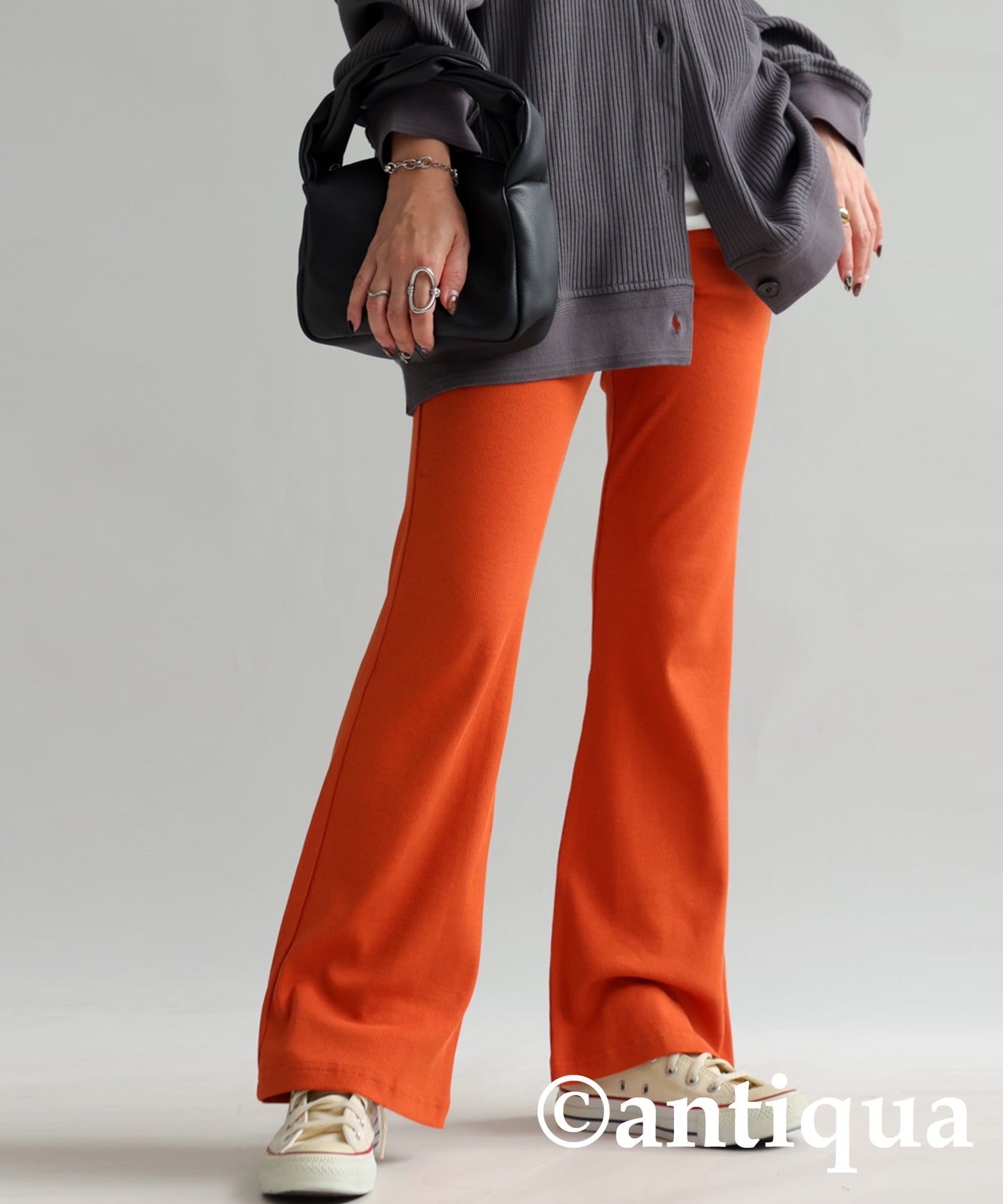 Ribbed Flare Pants Ladies