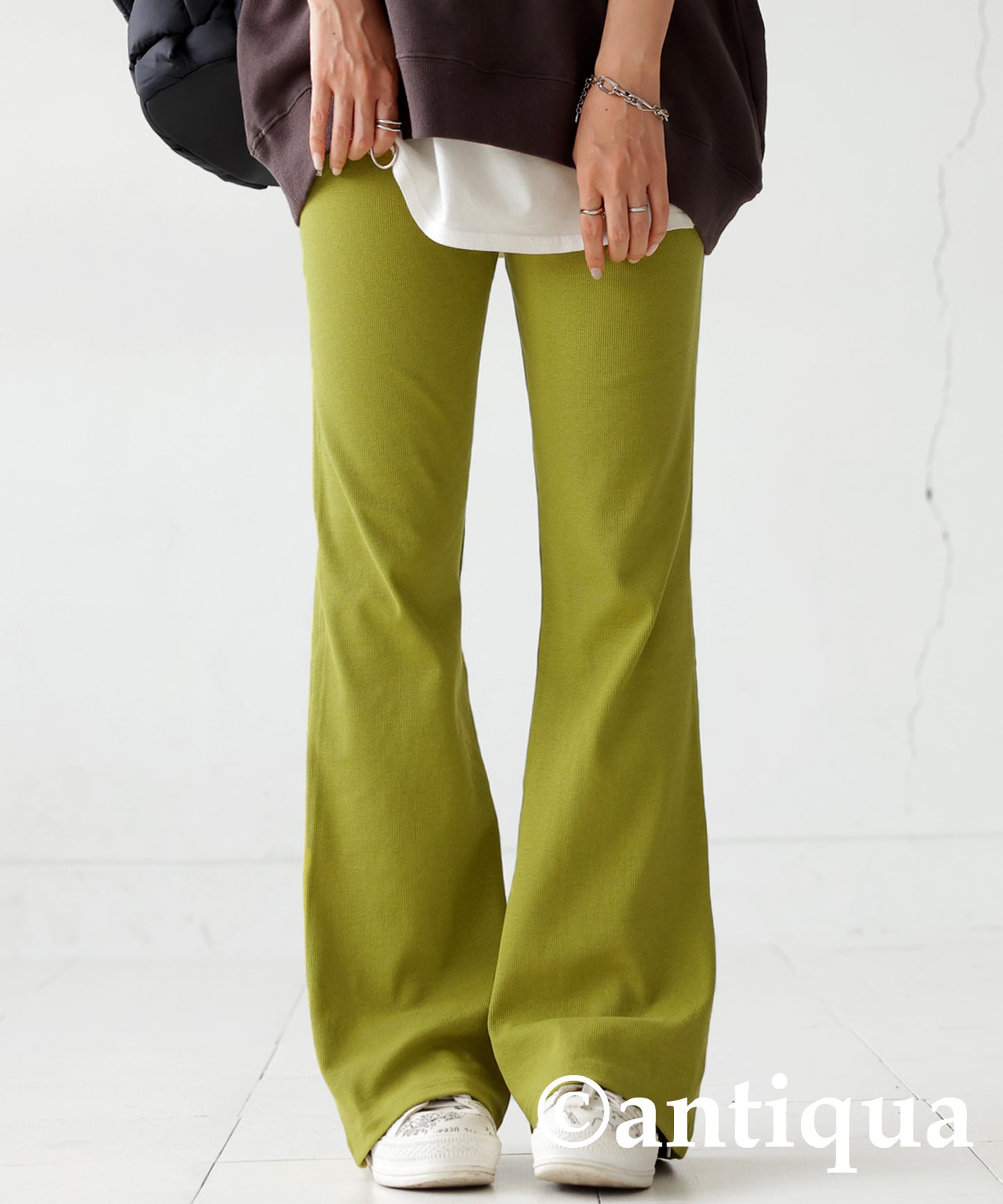 Ribbed Flare Pants Ladies