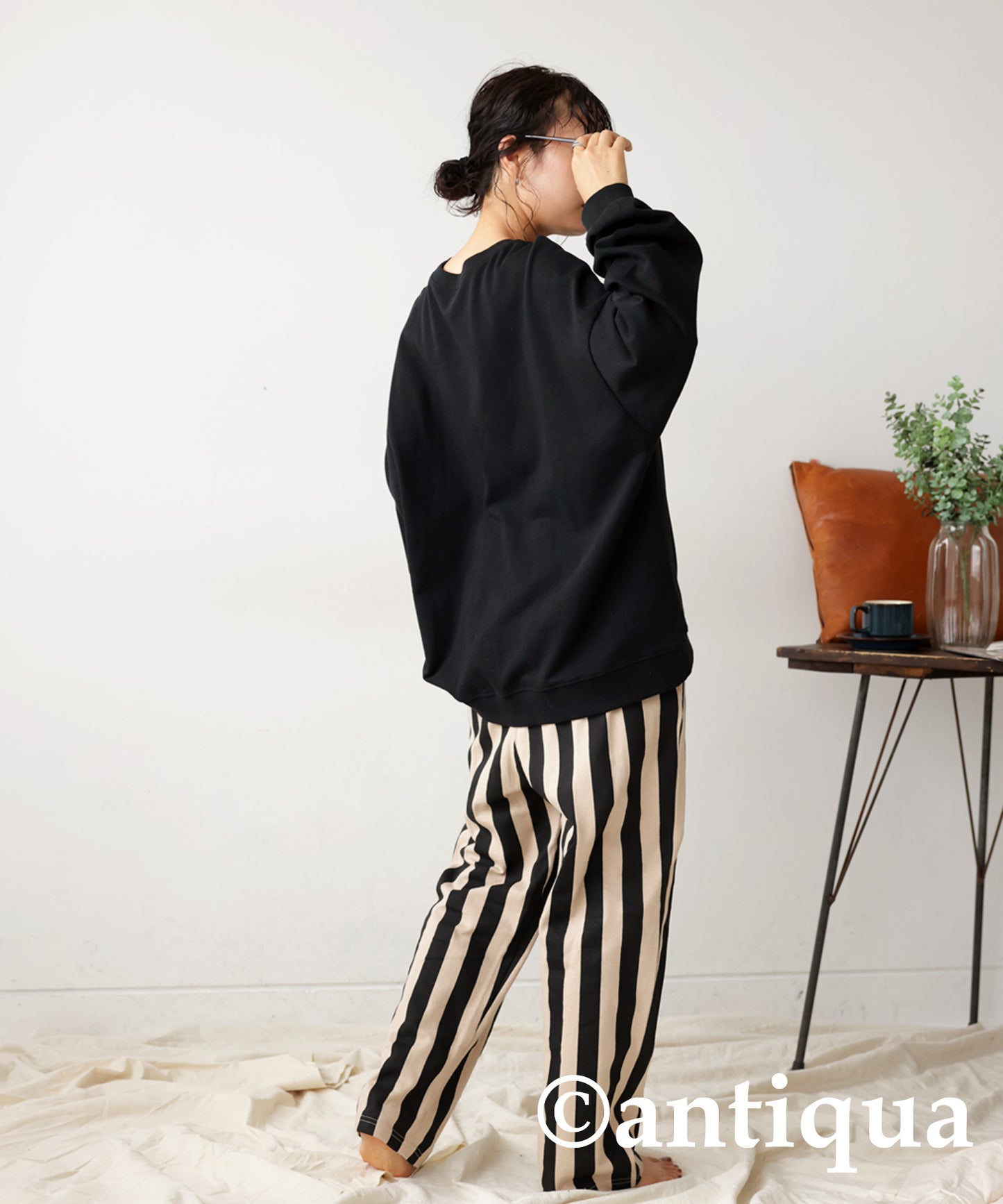 Stripe pattern room wear Ladies