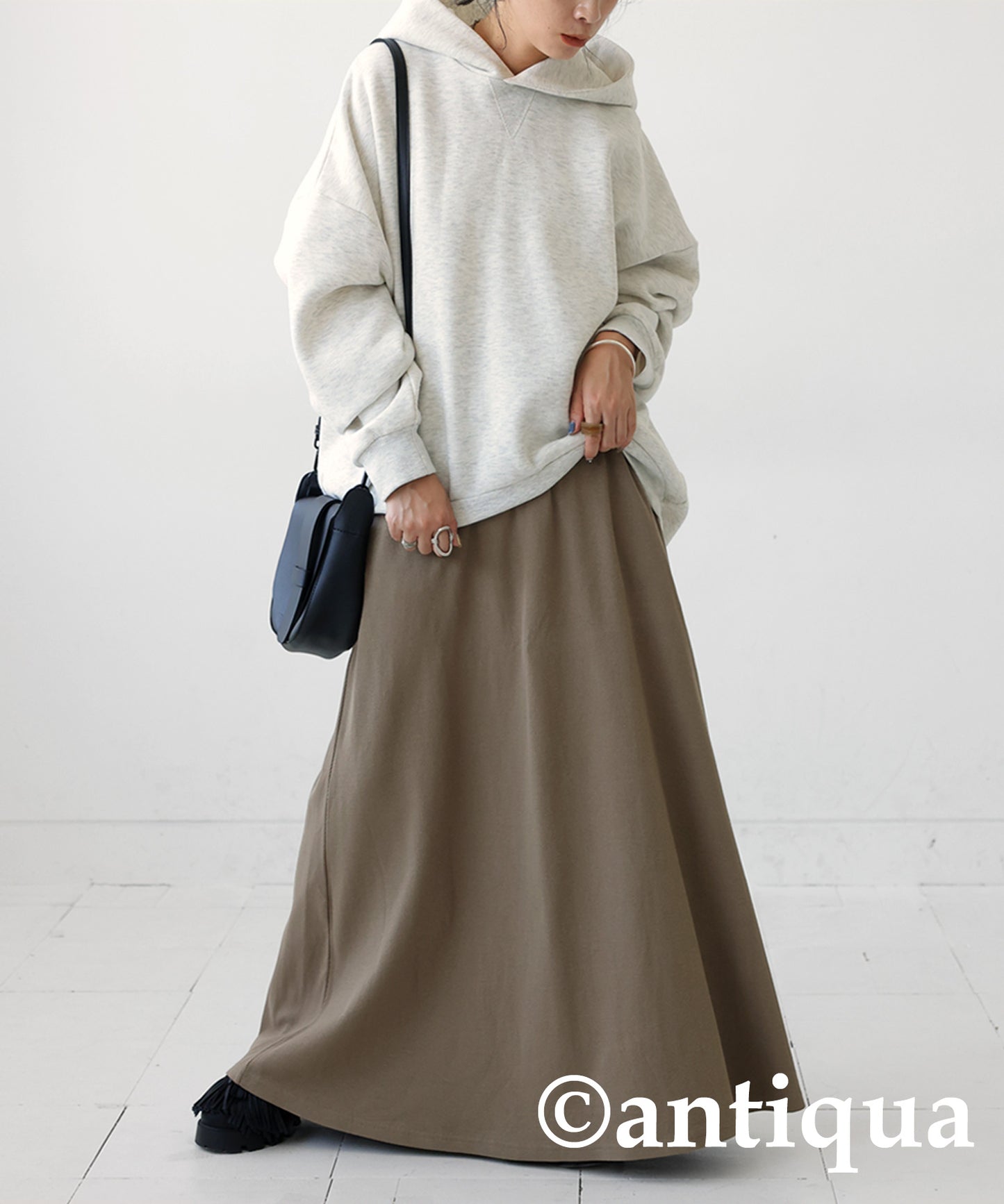 Rib flare skirt Ladies