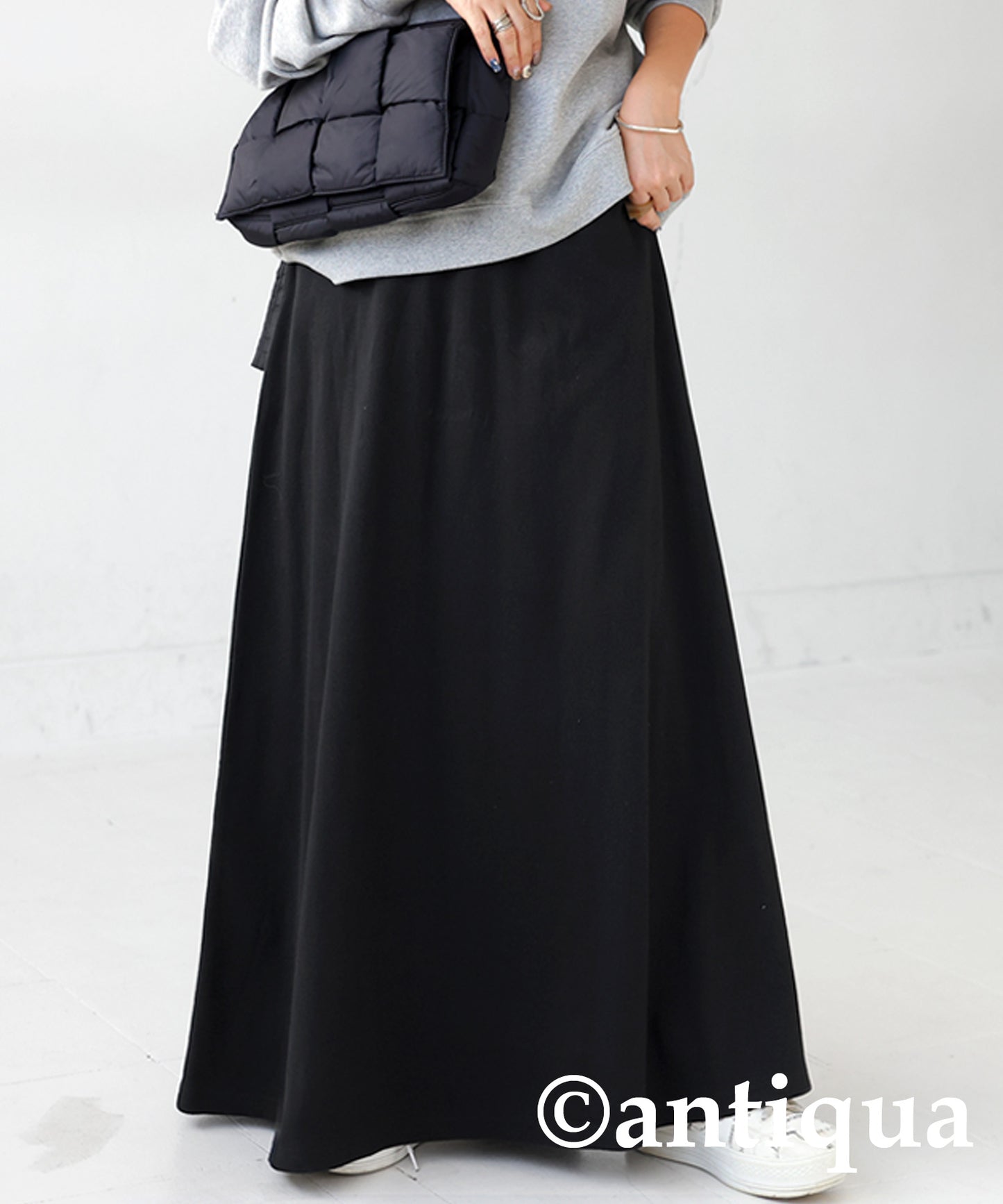 Rib flare skirt Ladies