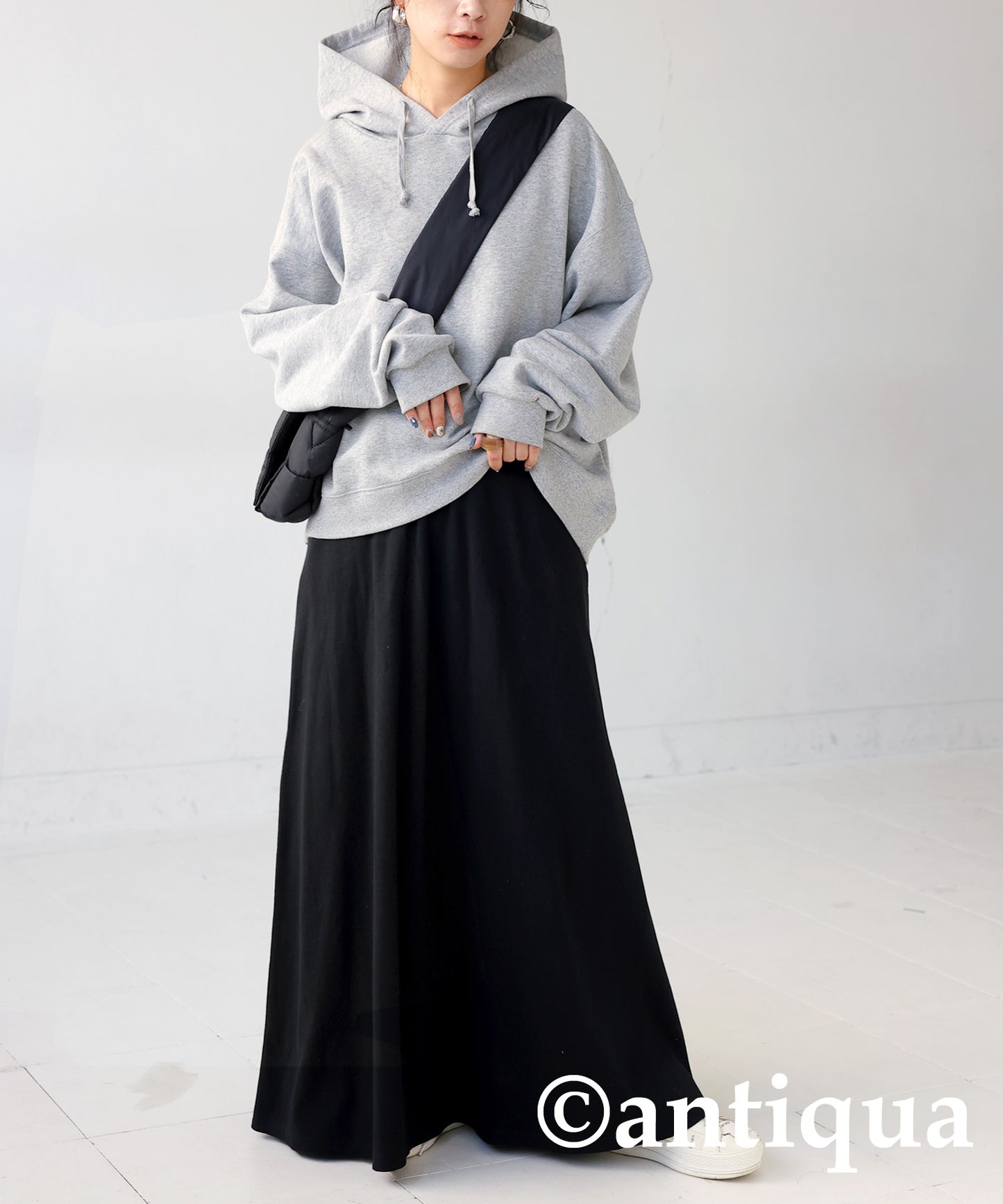 Rib flare skirt Ladies