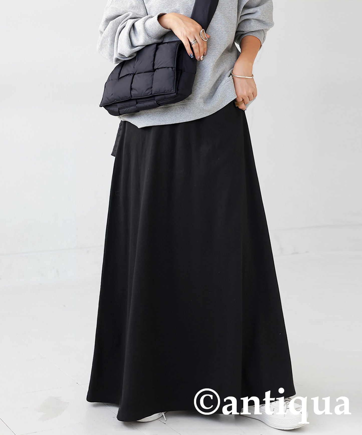 Rib flare skirt Ladies